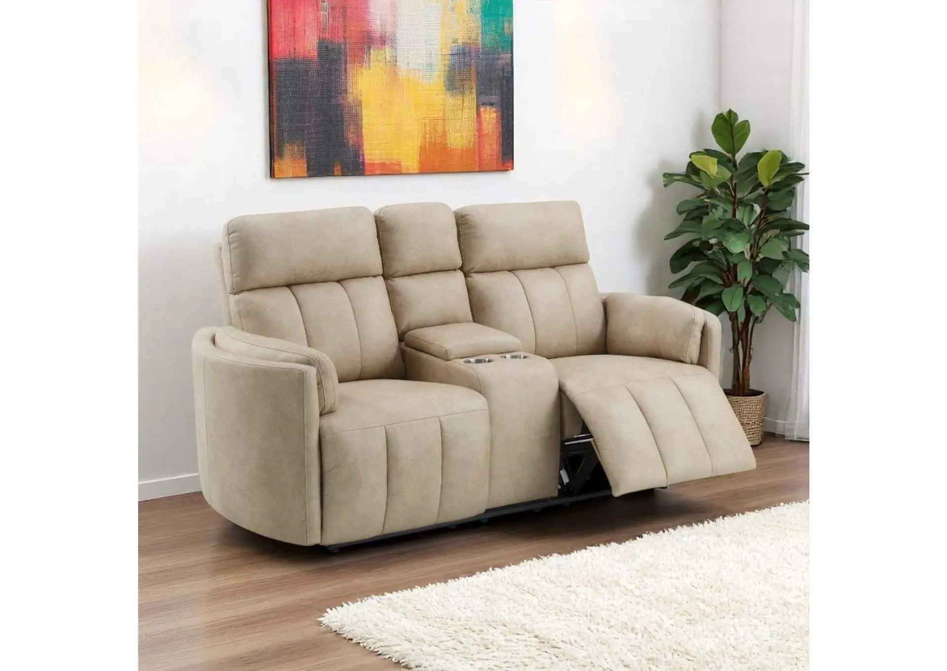 Elison Motion Loveseat with Console