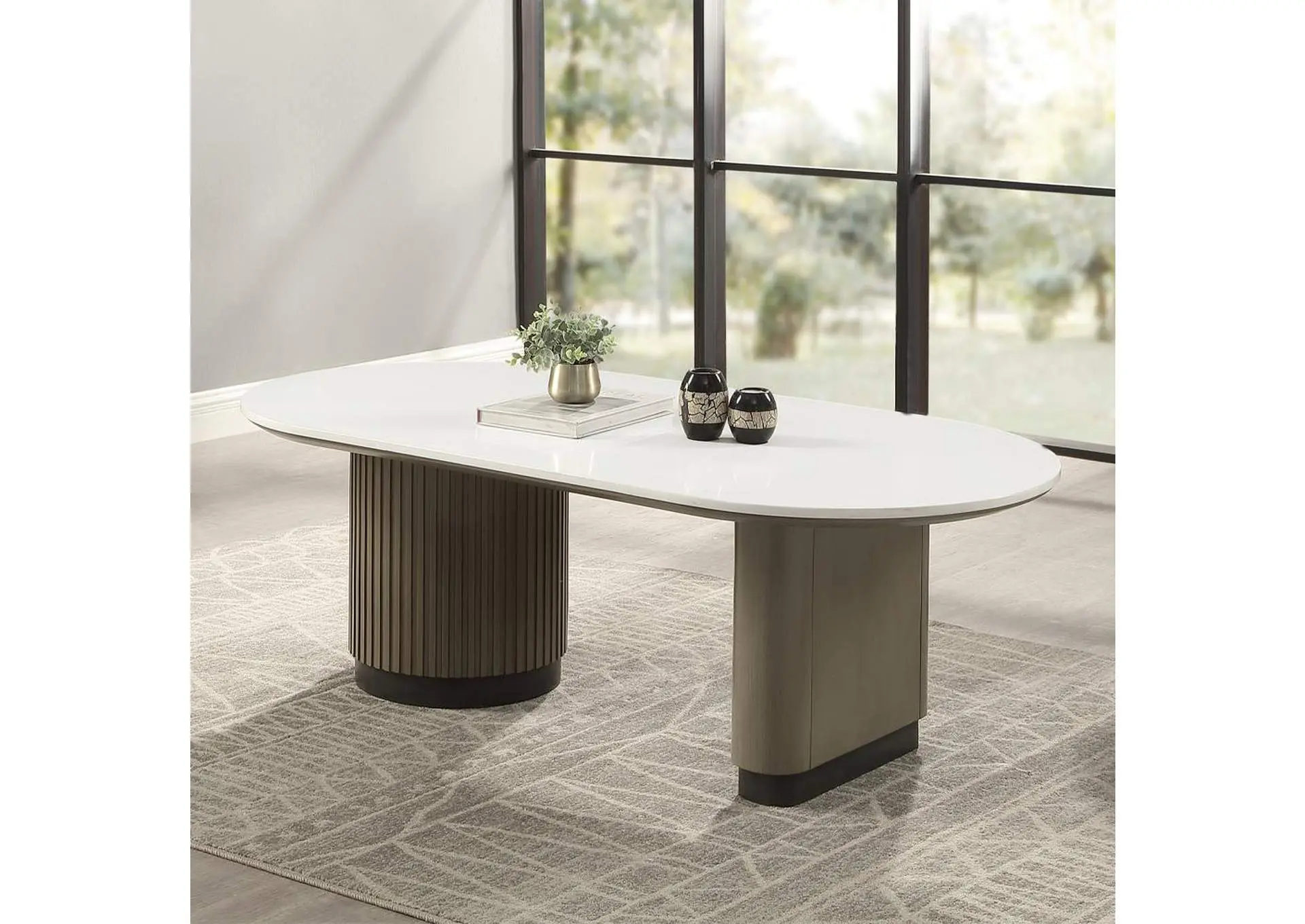 Clayten Coffee Table with Engineered Top