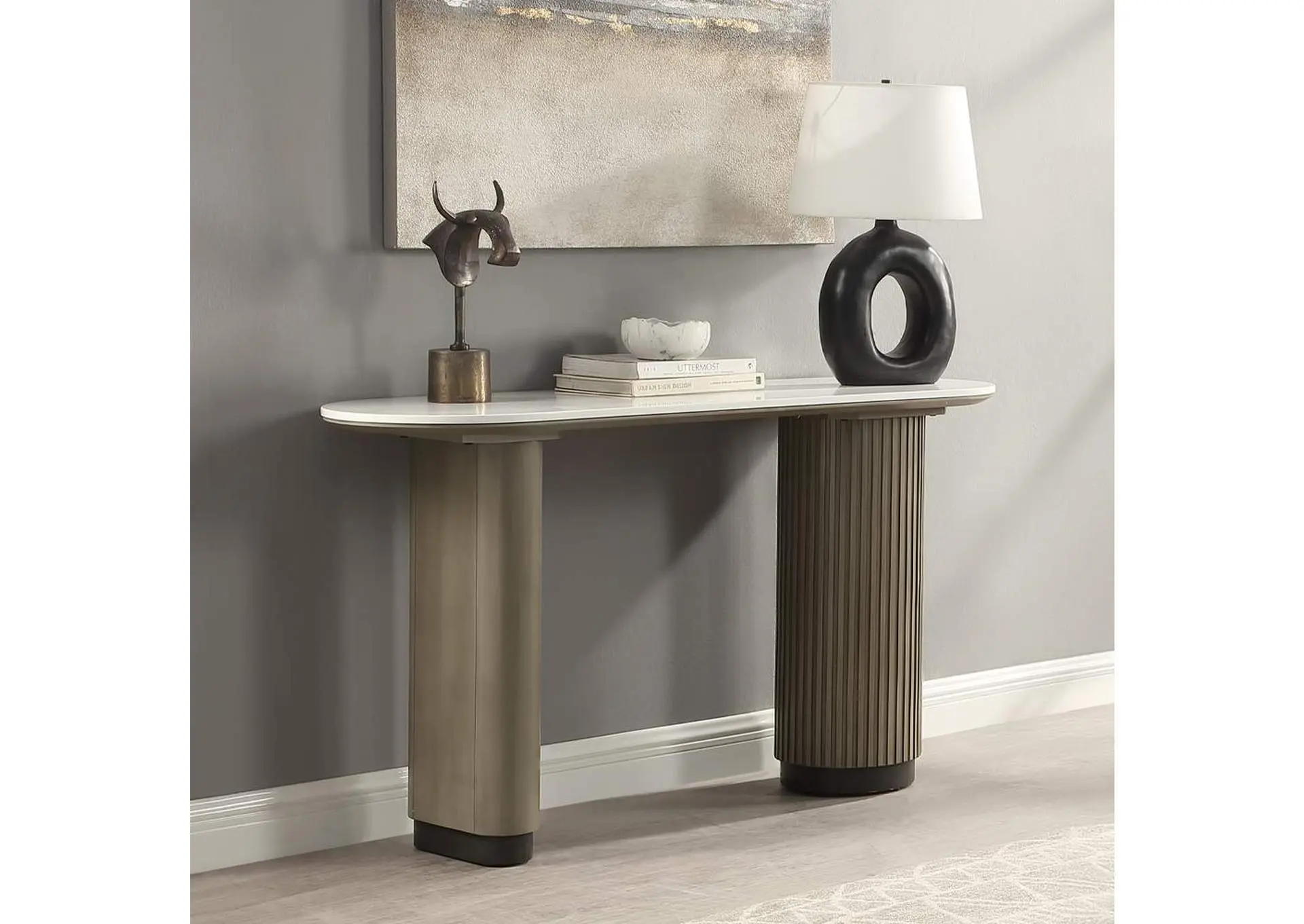 Clayten Sofa Table with Engineered Top
