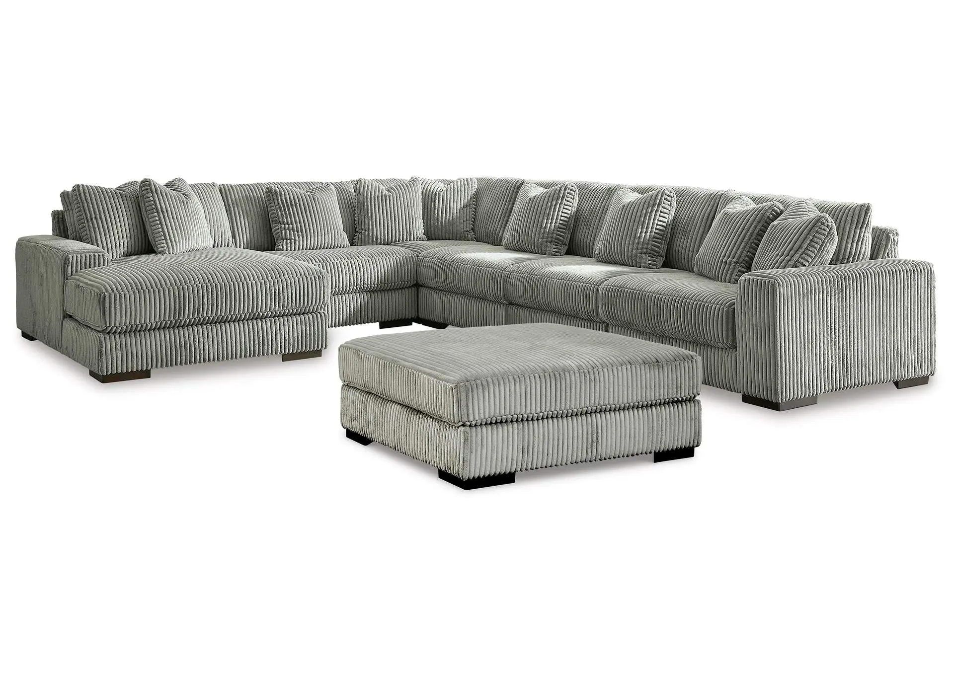 Lindyn 6-Piece Sectional with Ottoman