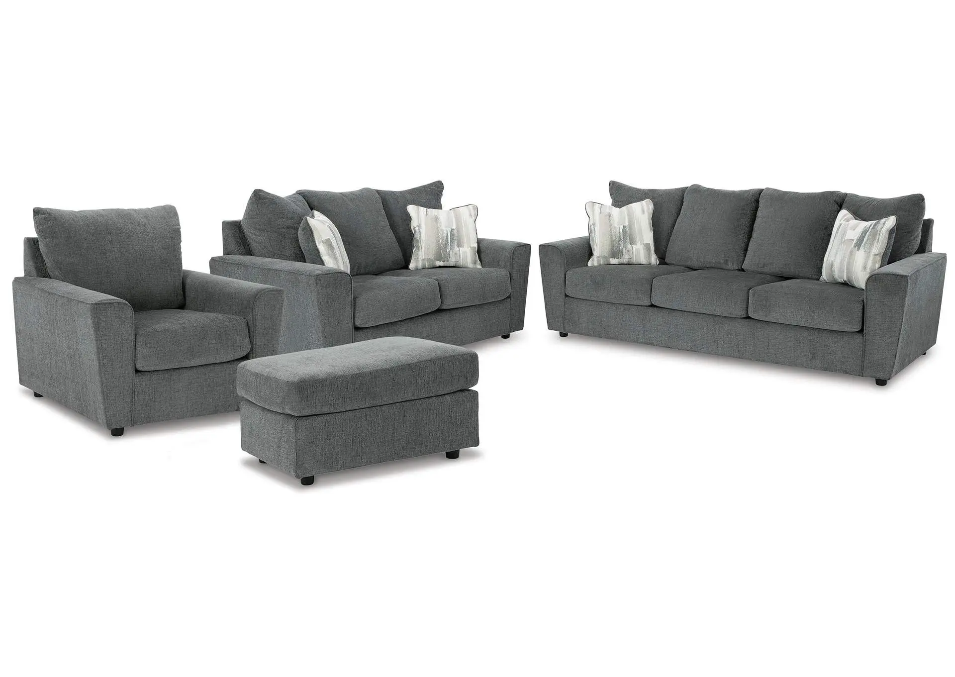 Stairatt Sofa, Loveseat, Chair and Ottoman
