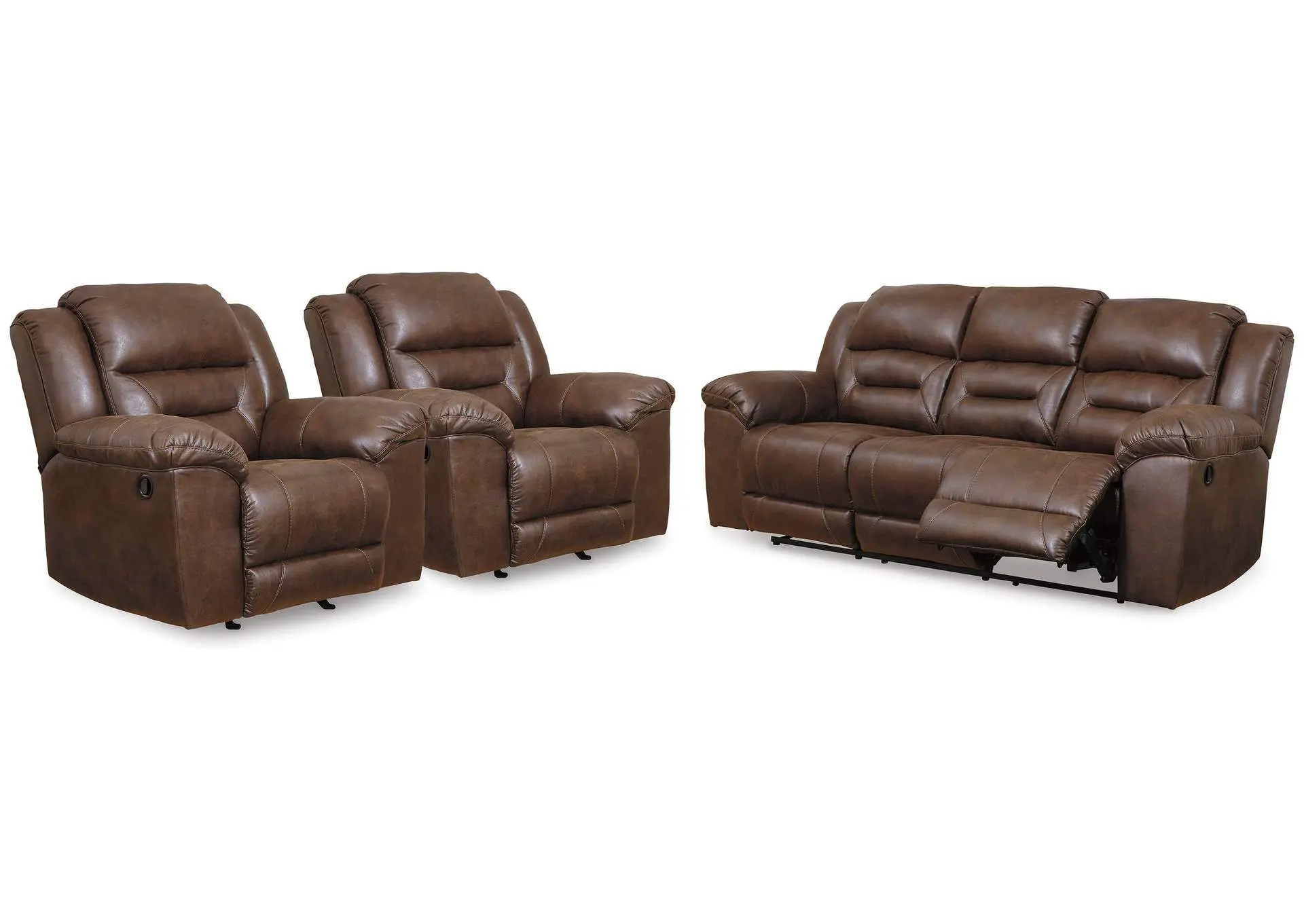 Stoneland Reclining Sofa and 2 Recliners