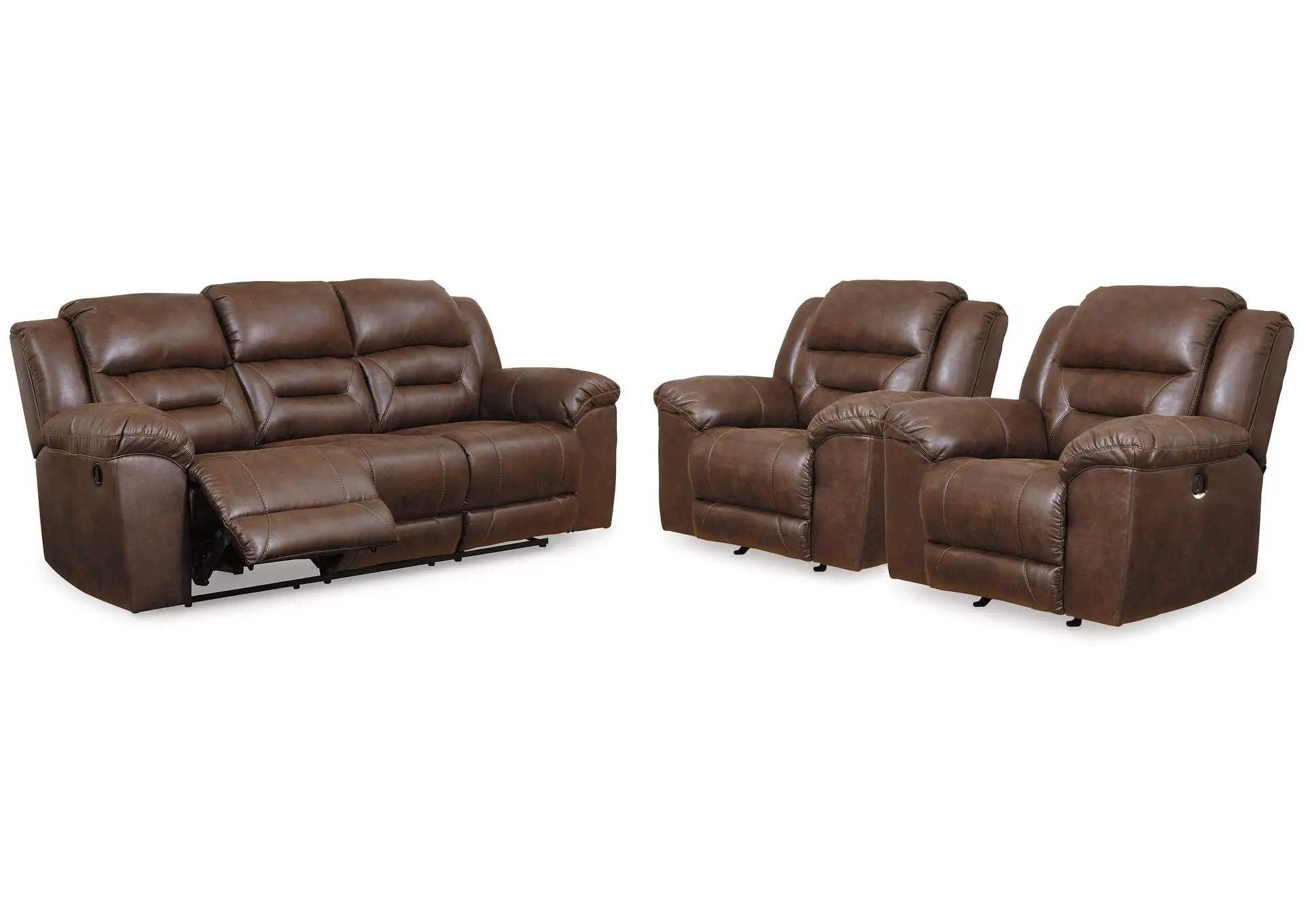 Stoneland Reclining Sofa and 2 Power Recliners