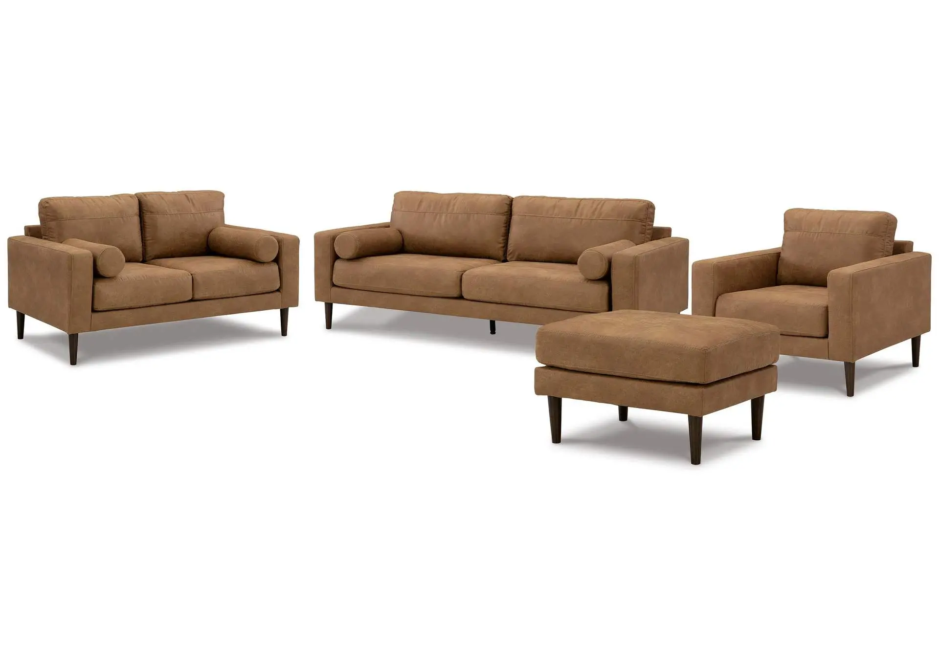 Telora Sofa, Loveseat, Chair and Ottoman