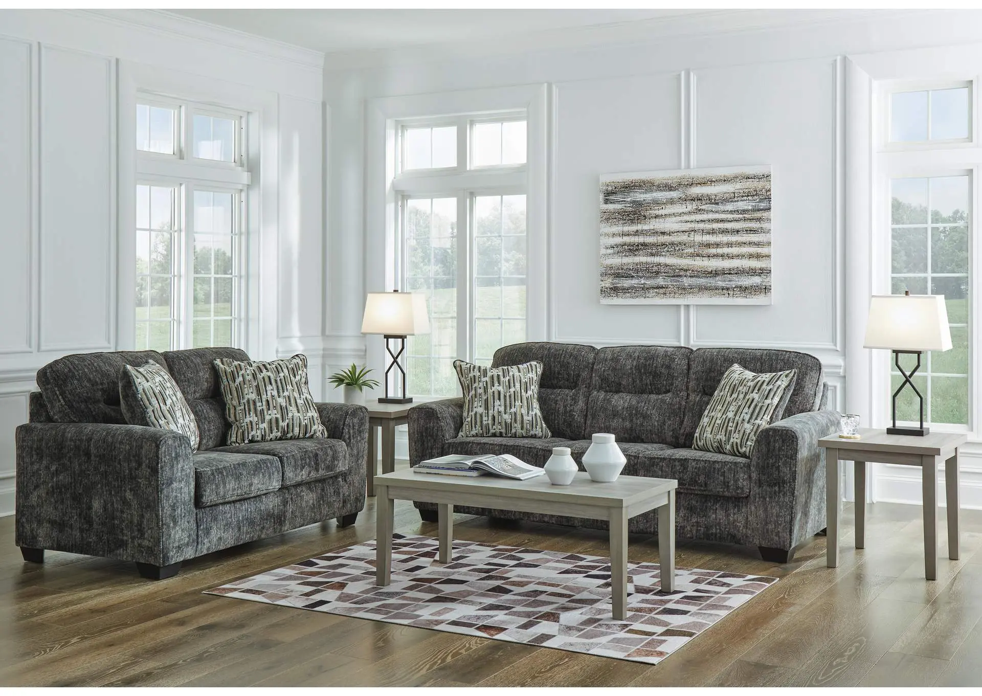 Lonoke Sofa and Loveseat — view 2