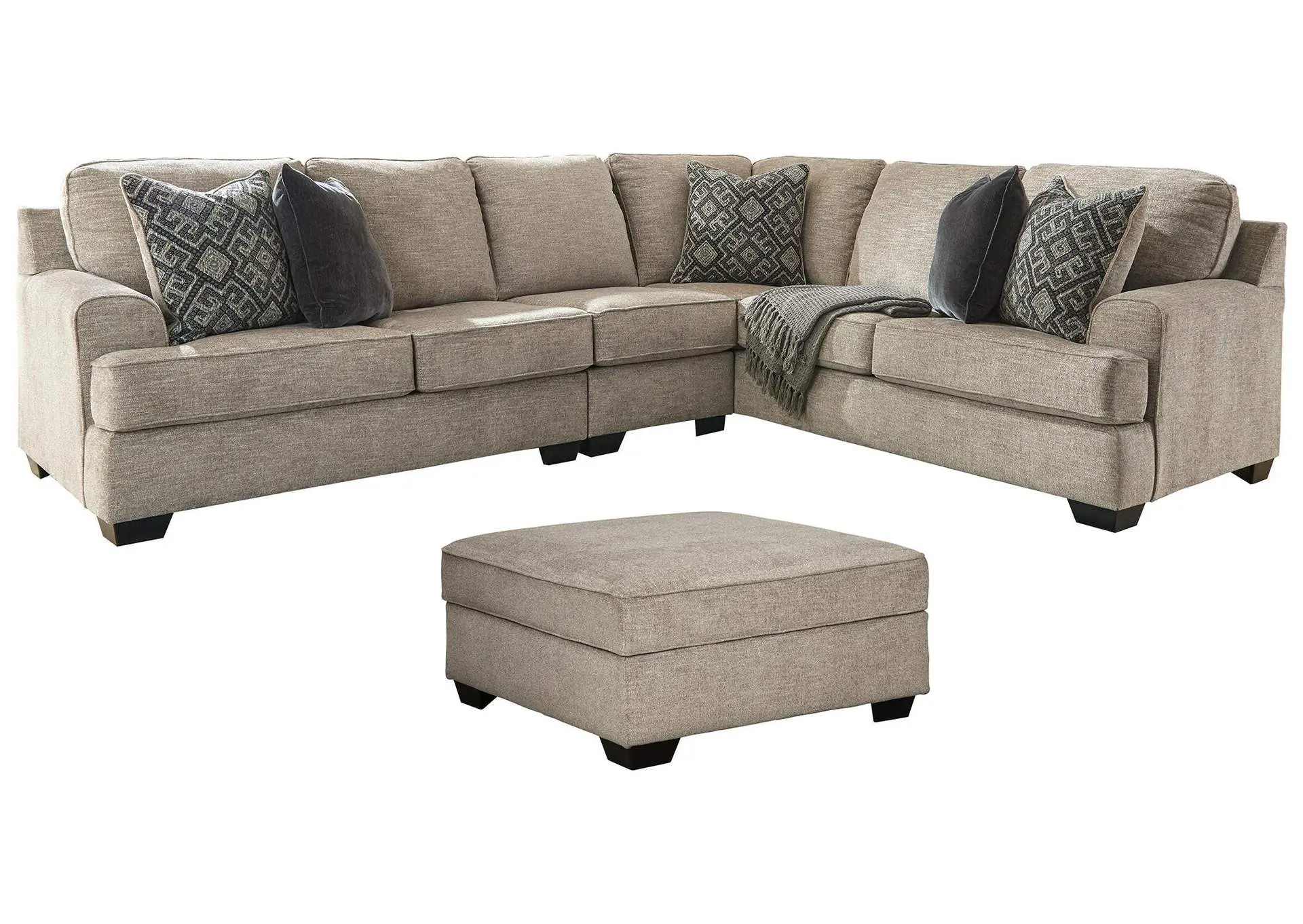 Bovarian 3-Piece Sectional with Ottoman