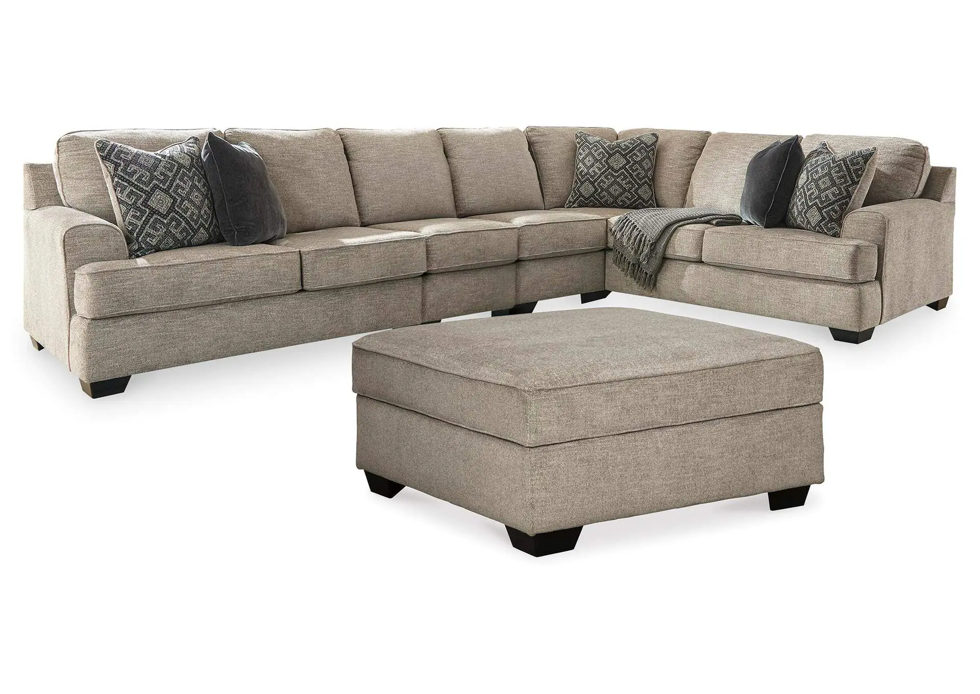Bovarian 4-Piece Sectional with Ottoman