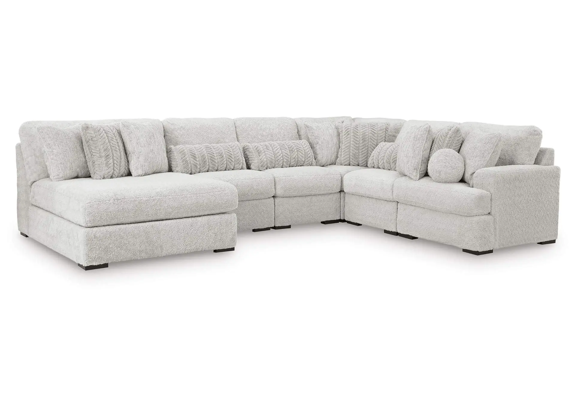Cuddle Plush 6-Piece Sectional with Chaise