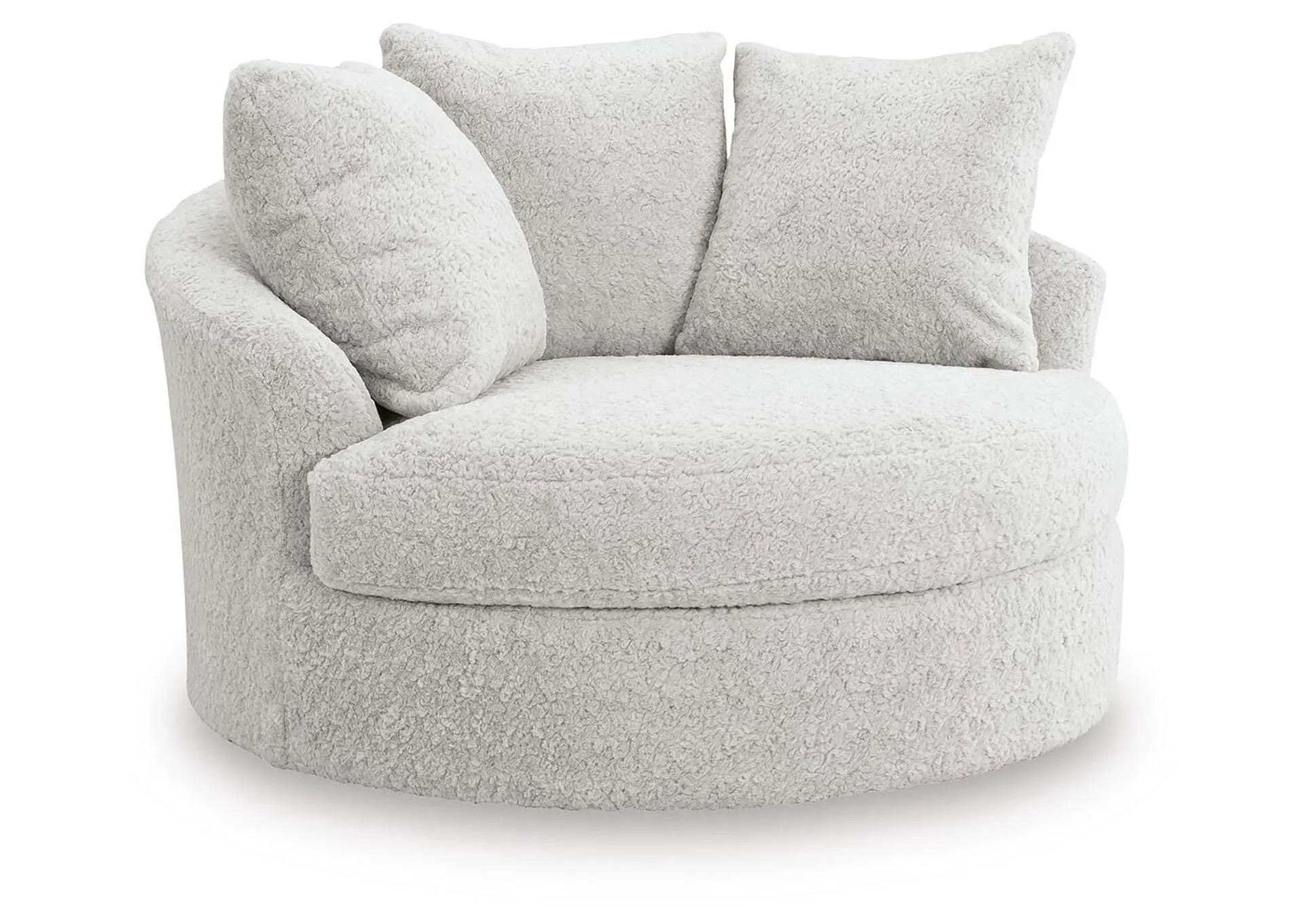 Cuddle Plush Oversized Swivel Accent Chair