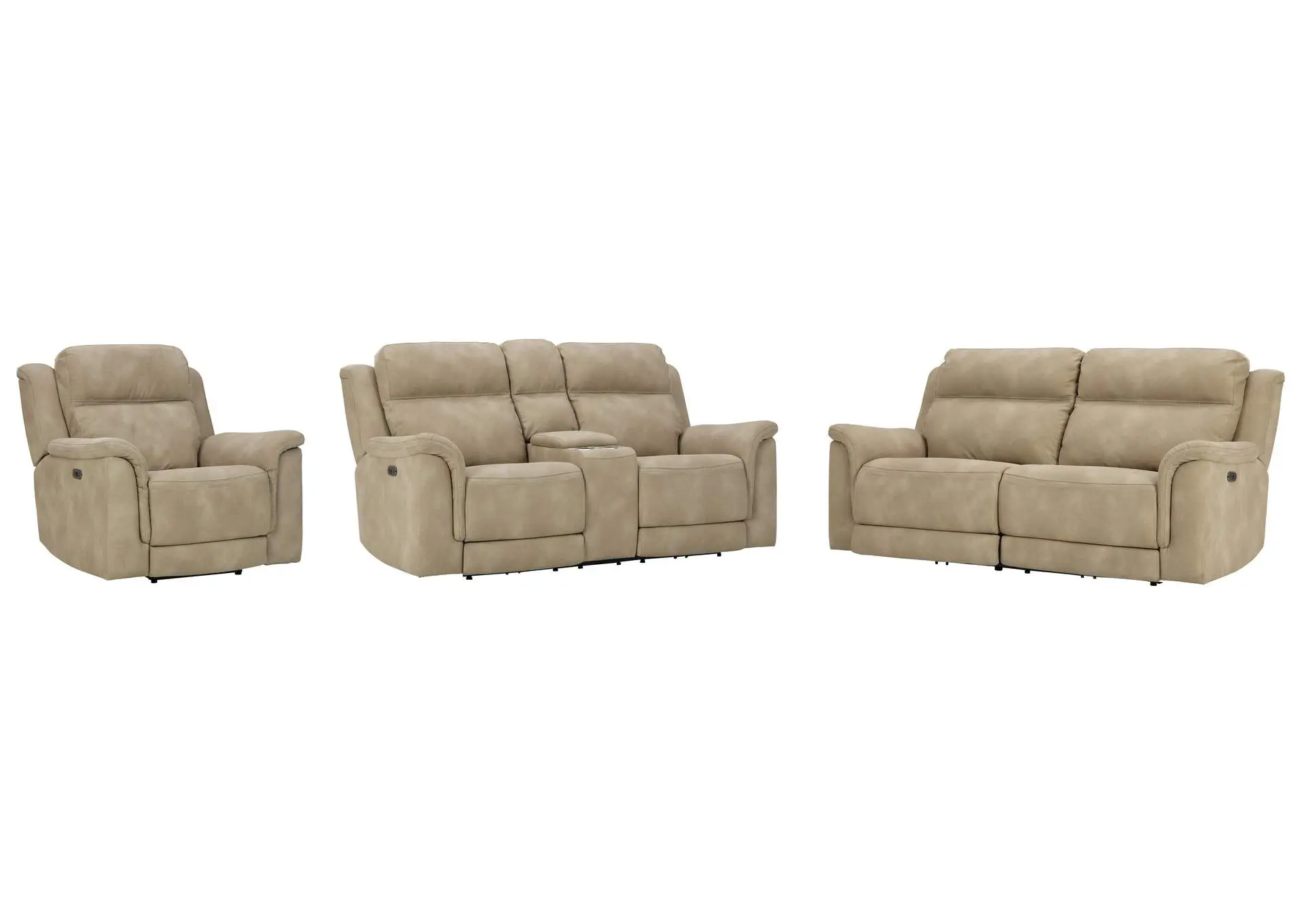 Next-Gen DuraPella Performance Fabric Dual Power Reclining Sofa, Loveseat and Recliner
