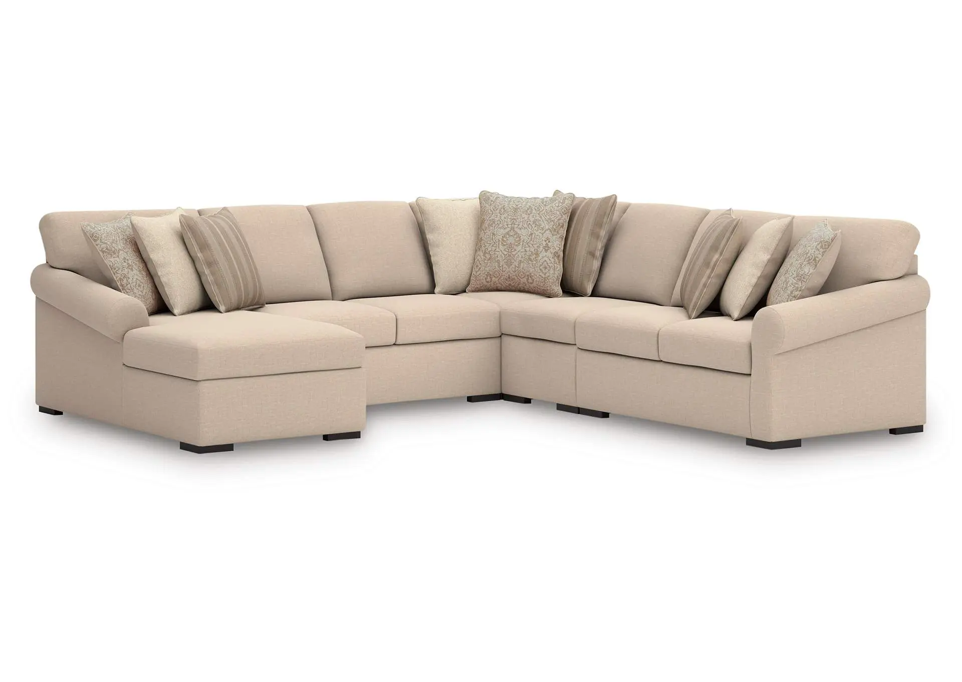 LadyMae 5-Piece Sectional with Chaise