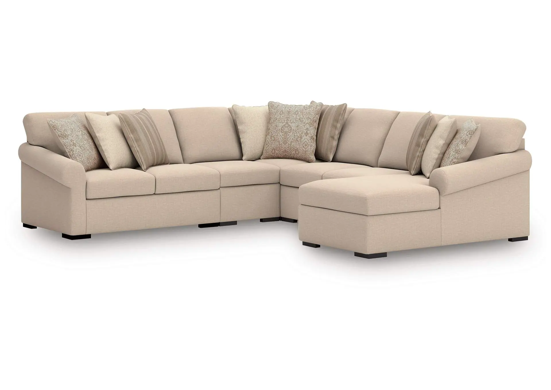 LadyMae 5-Piece Sectional with Chaise