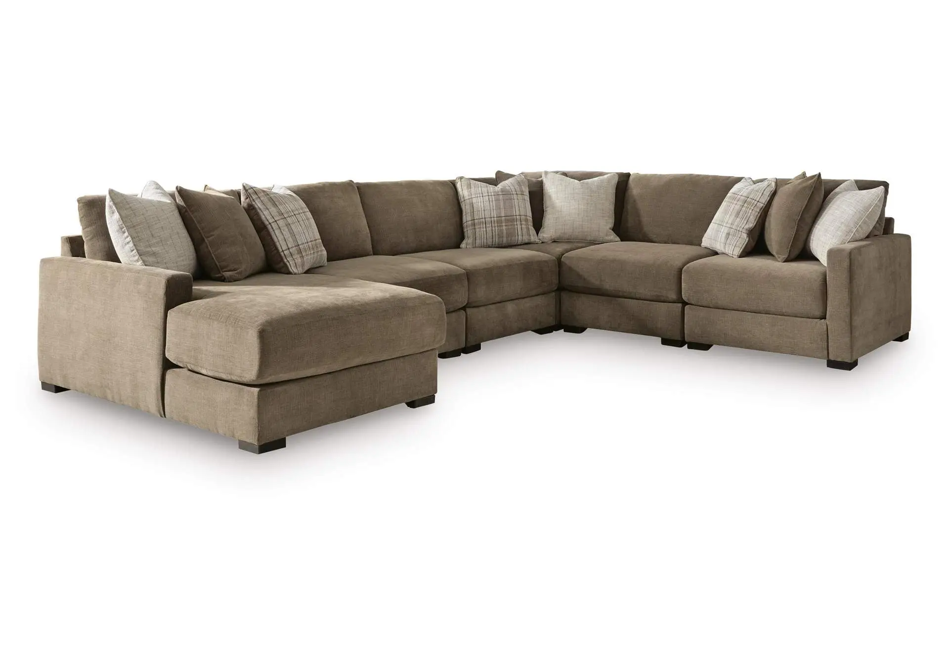 Camellia-Court 6-Piece Sectional with Chaise