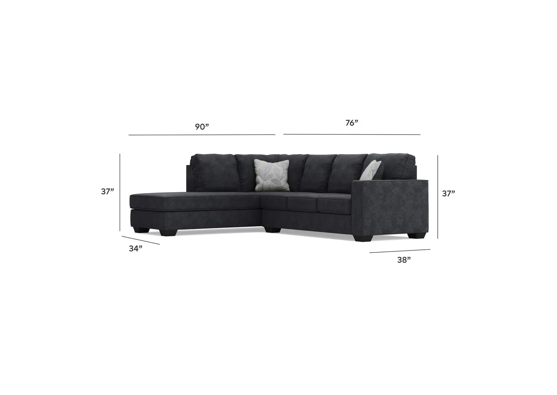 Altari 2-Piece Sleeper Sectional with Chaise — view 13