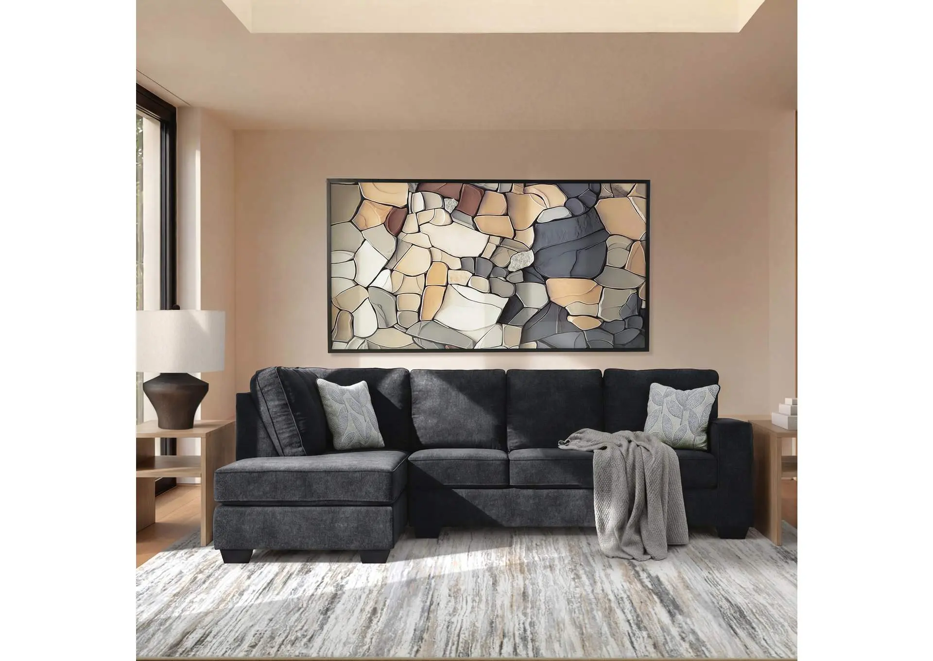 Altari 2-Piece Sleeper Sectional with Chaise — view 3