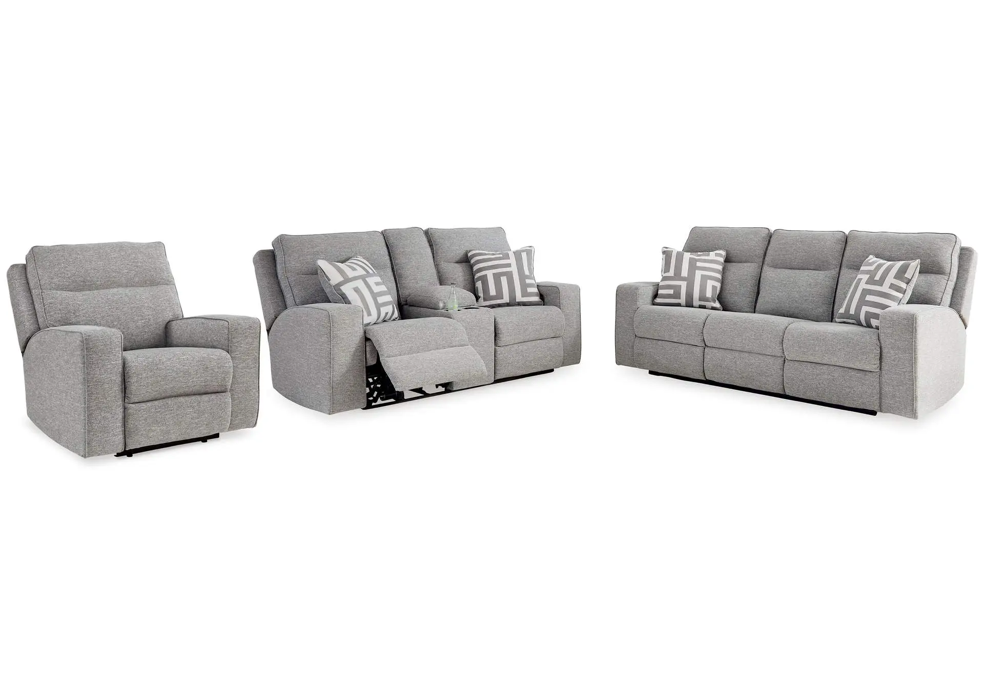 Biscoe Power Sofa, Loveseat and Recliner