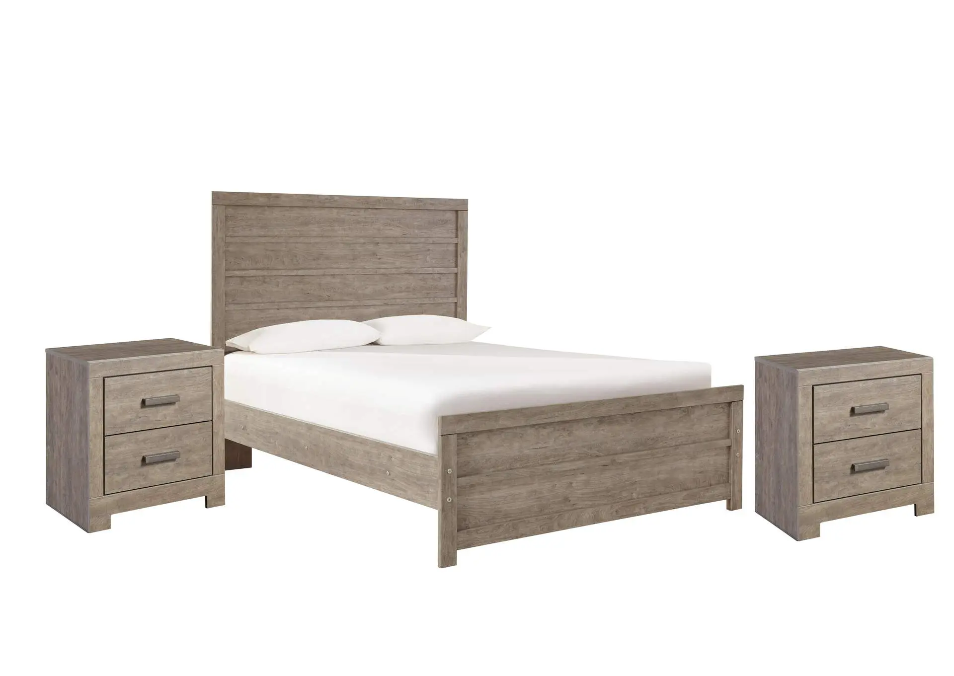 Culverbach Full Panel Bed with 2 Nightstands