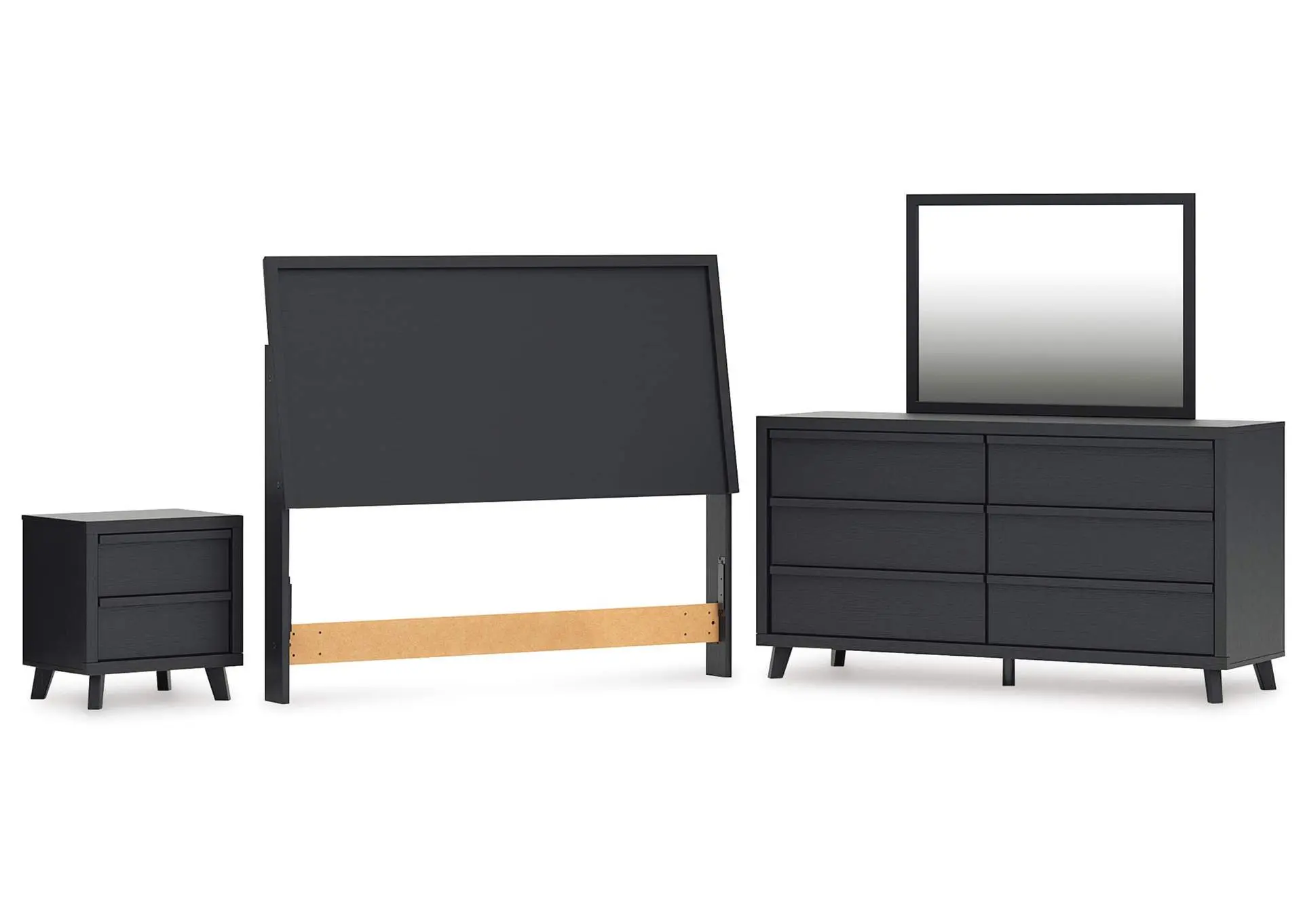 Danziar Queen Panel Headboard, Dresser, Mirror and Nightstand