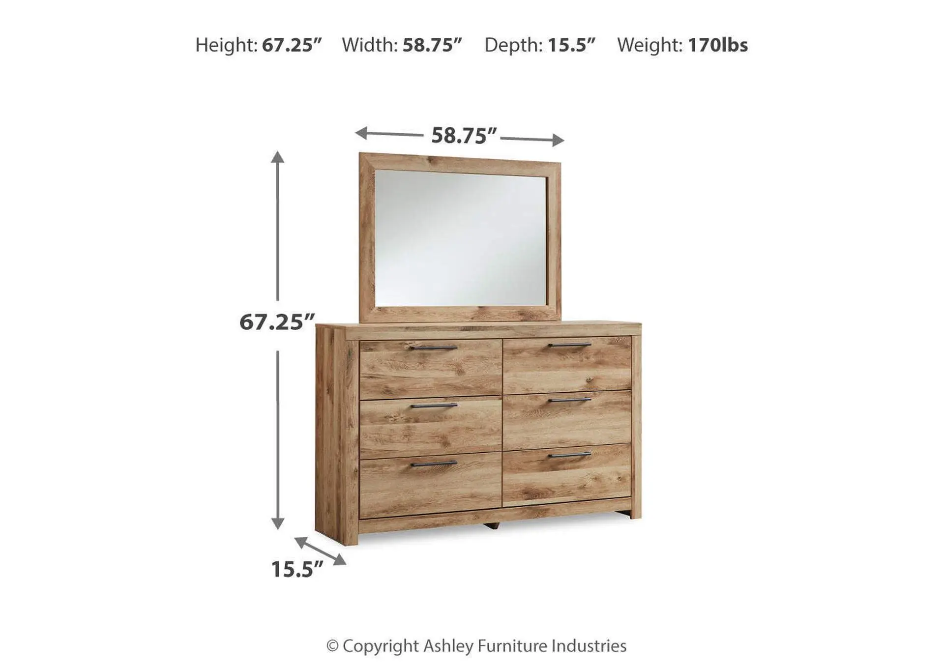 Hyanna Full Panel Storage Bed, Dresser, Mirror and 2 Nightstands — view 20