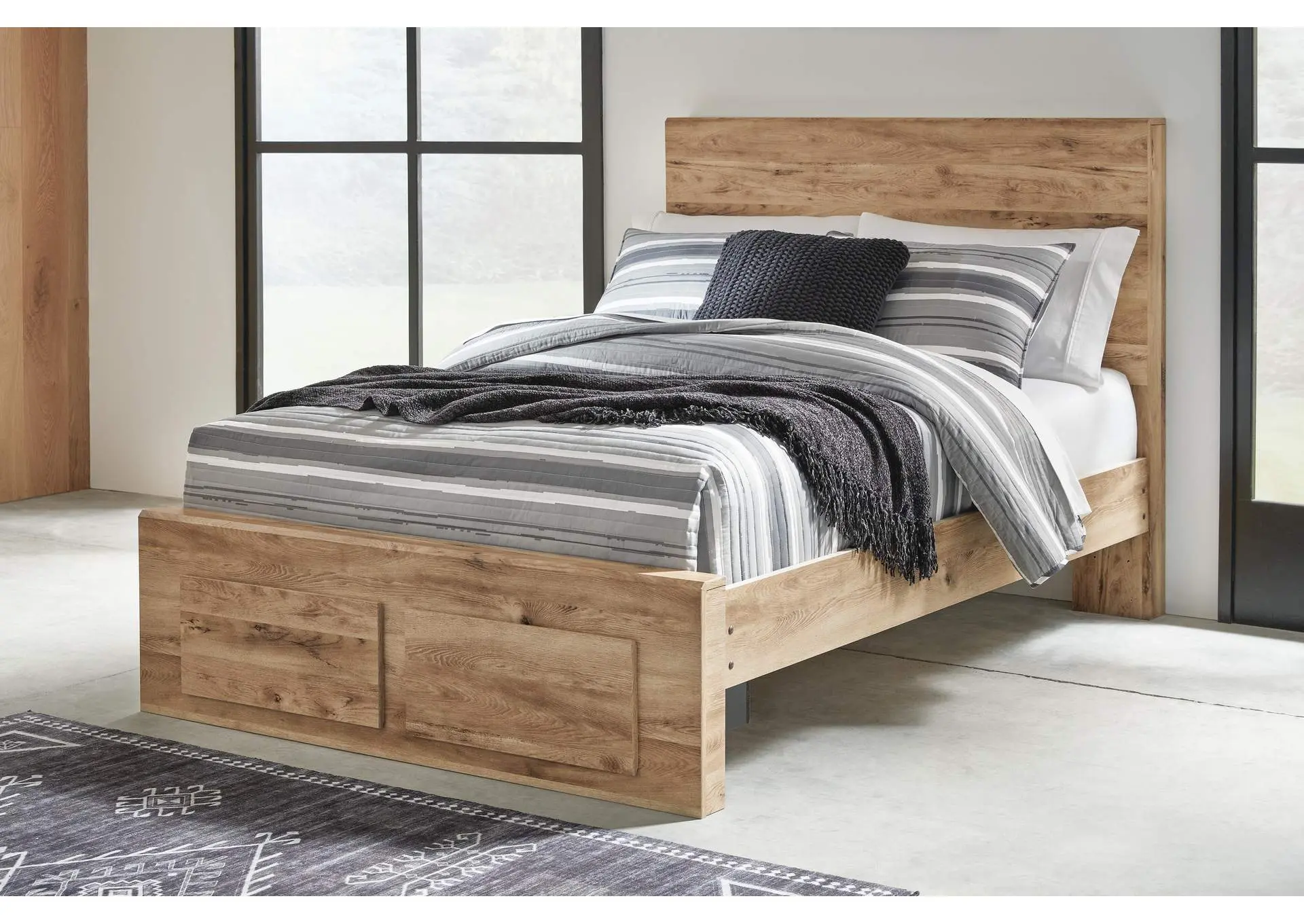 Hyanna Full Panel Storage Bed, Dresser, Mirror and 2 Nightstands — view 8