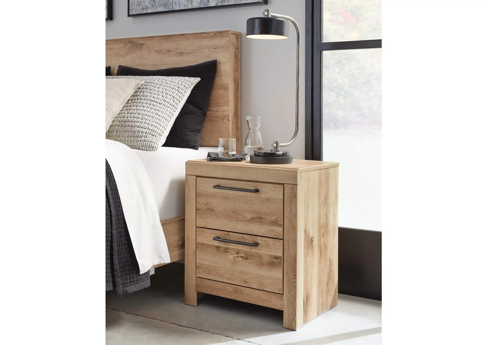 Hyanna Full Panel Storage Bed, Dresser, Mirror and 2 Nightstands — view 7