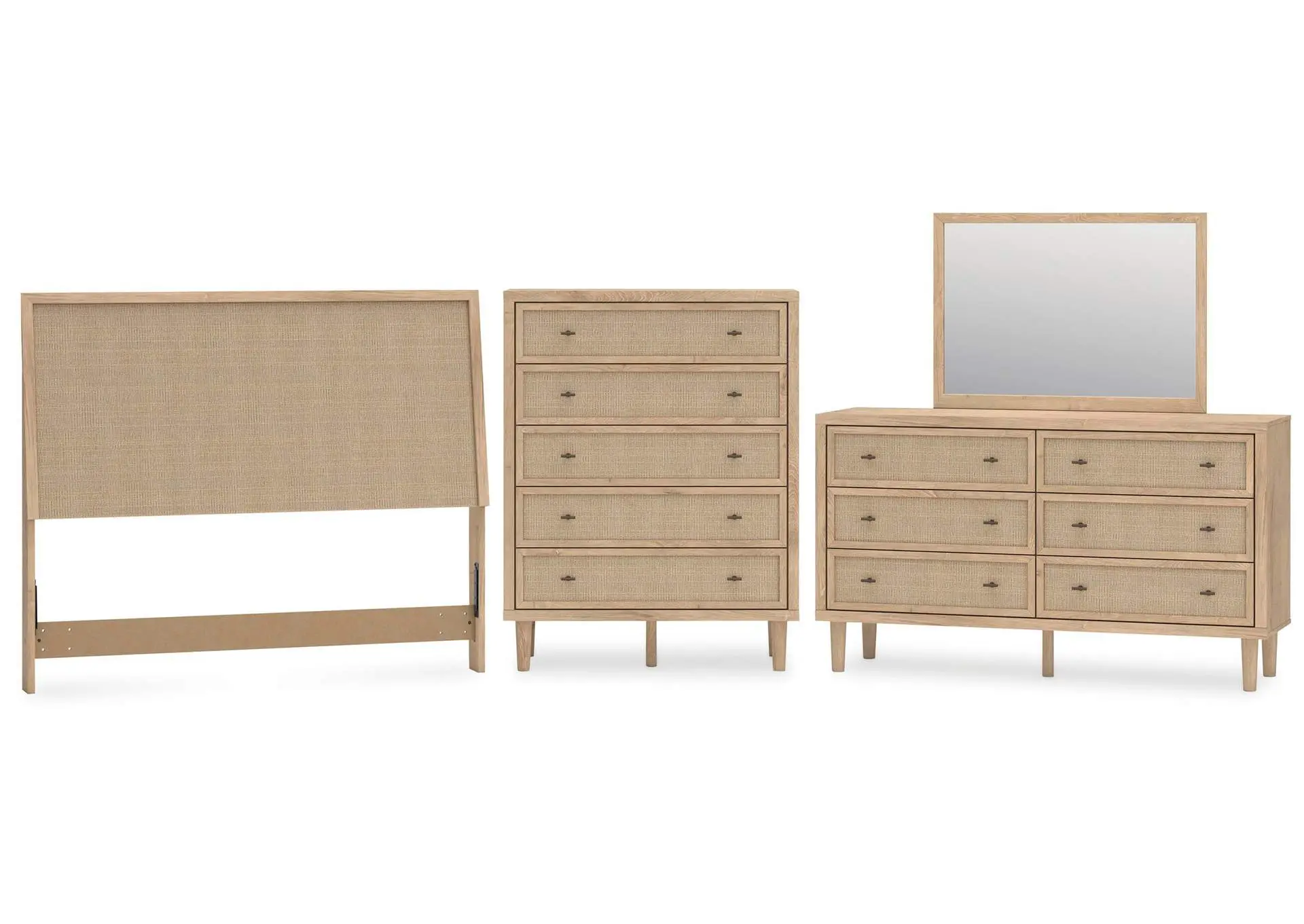 Cielden Queen Panel Headboard, Dresser, Mirror and Chest