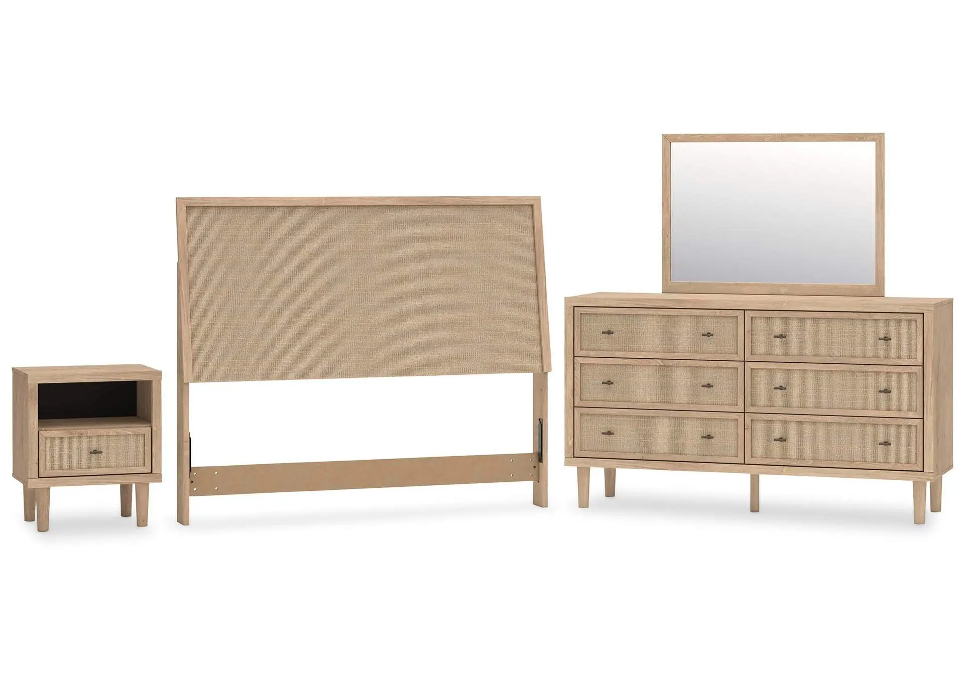 Cielden Queen Panel Headboard, Dresser, Mirror and Nightstand