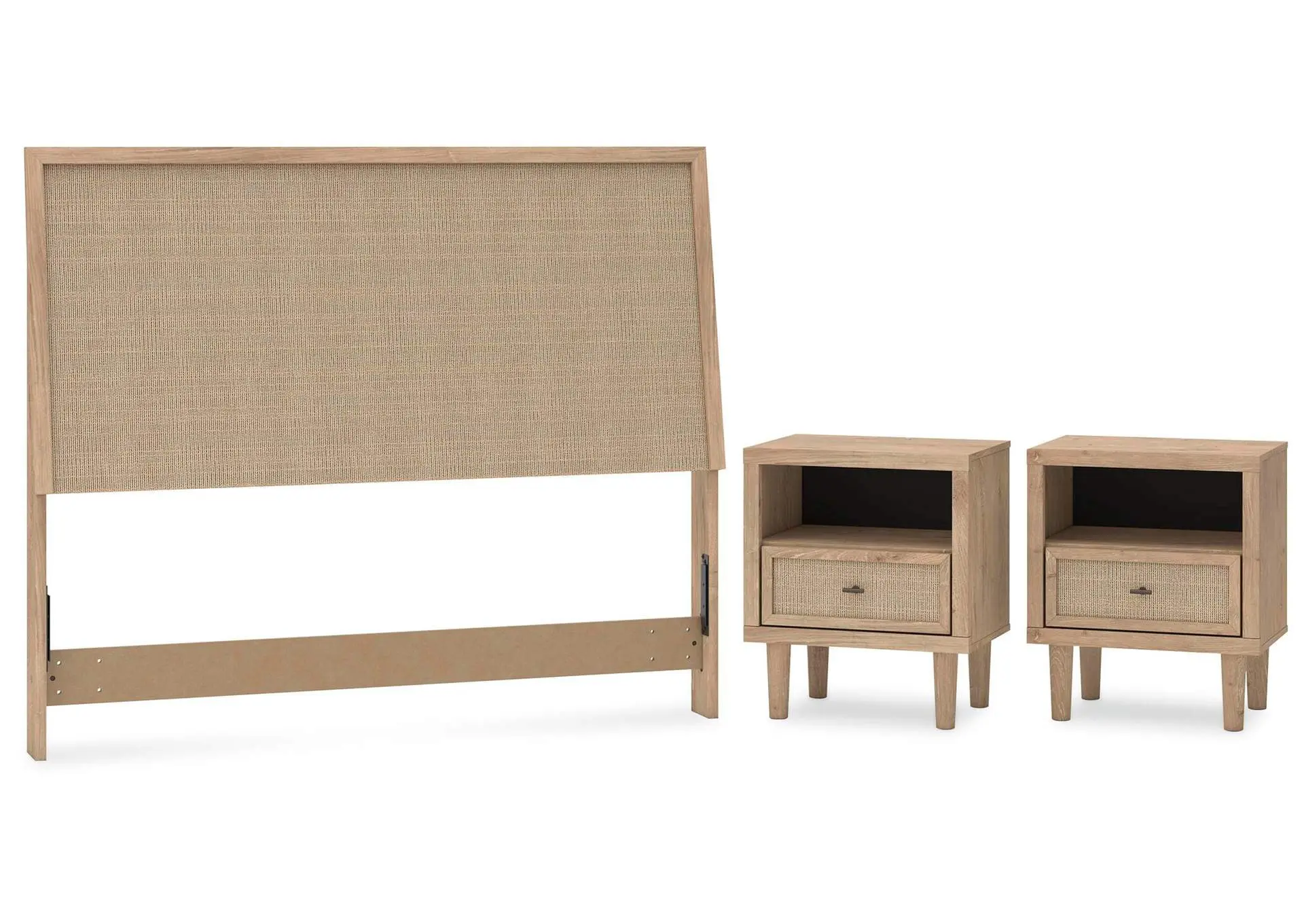 Cielden Queen Panel Headboard with 2 Nightstands