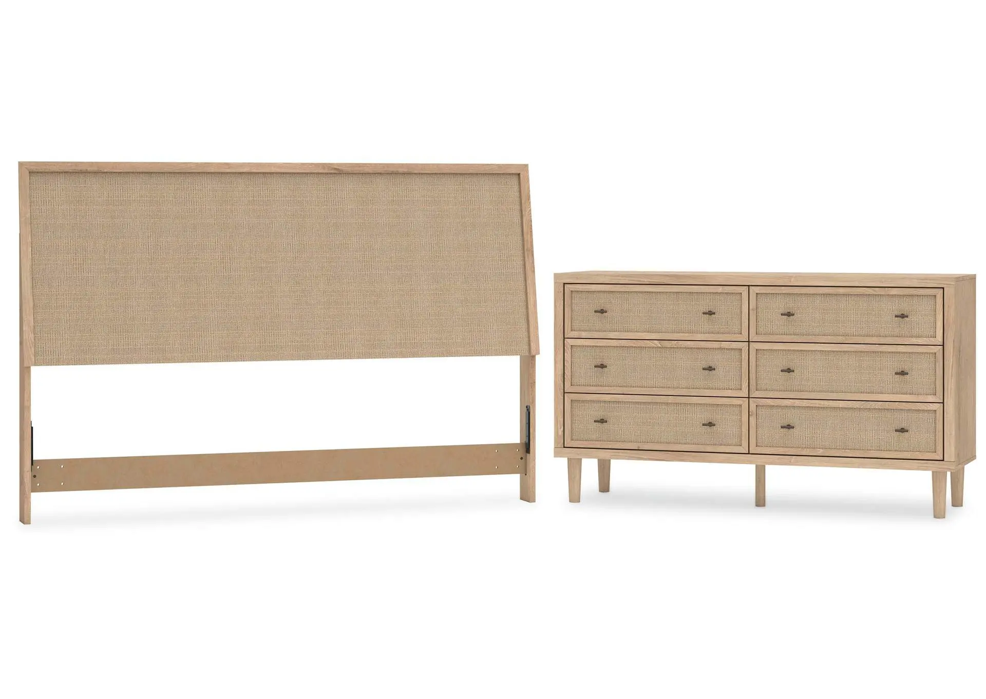 Cielden King Panel Headboard with Dresser