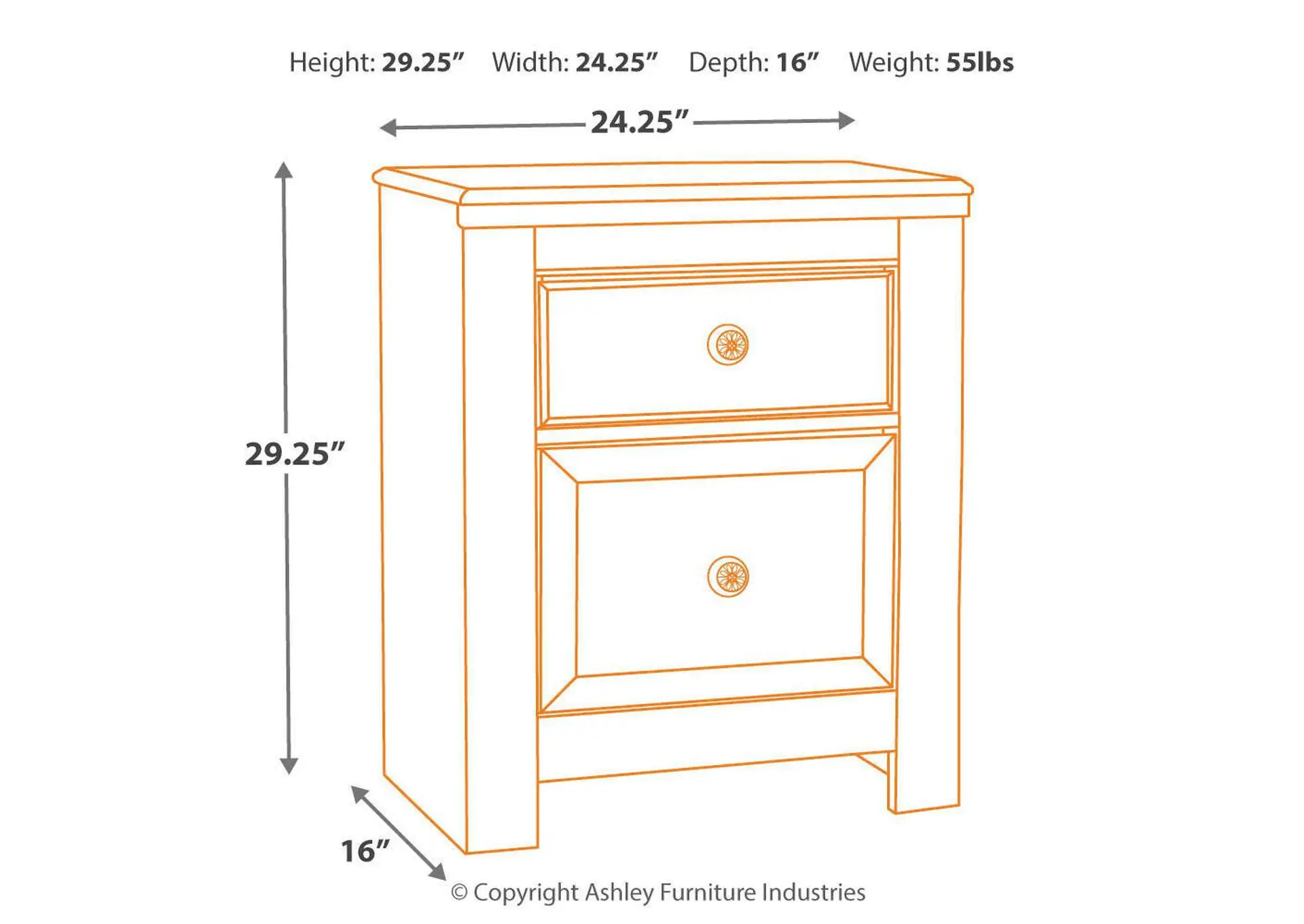 Paxberry Nightstand — view 11