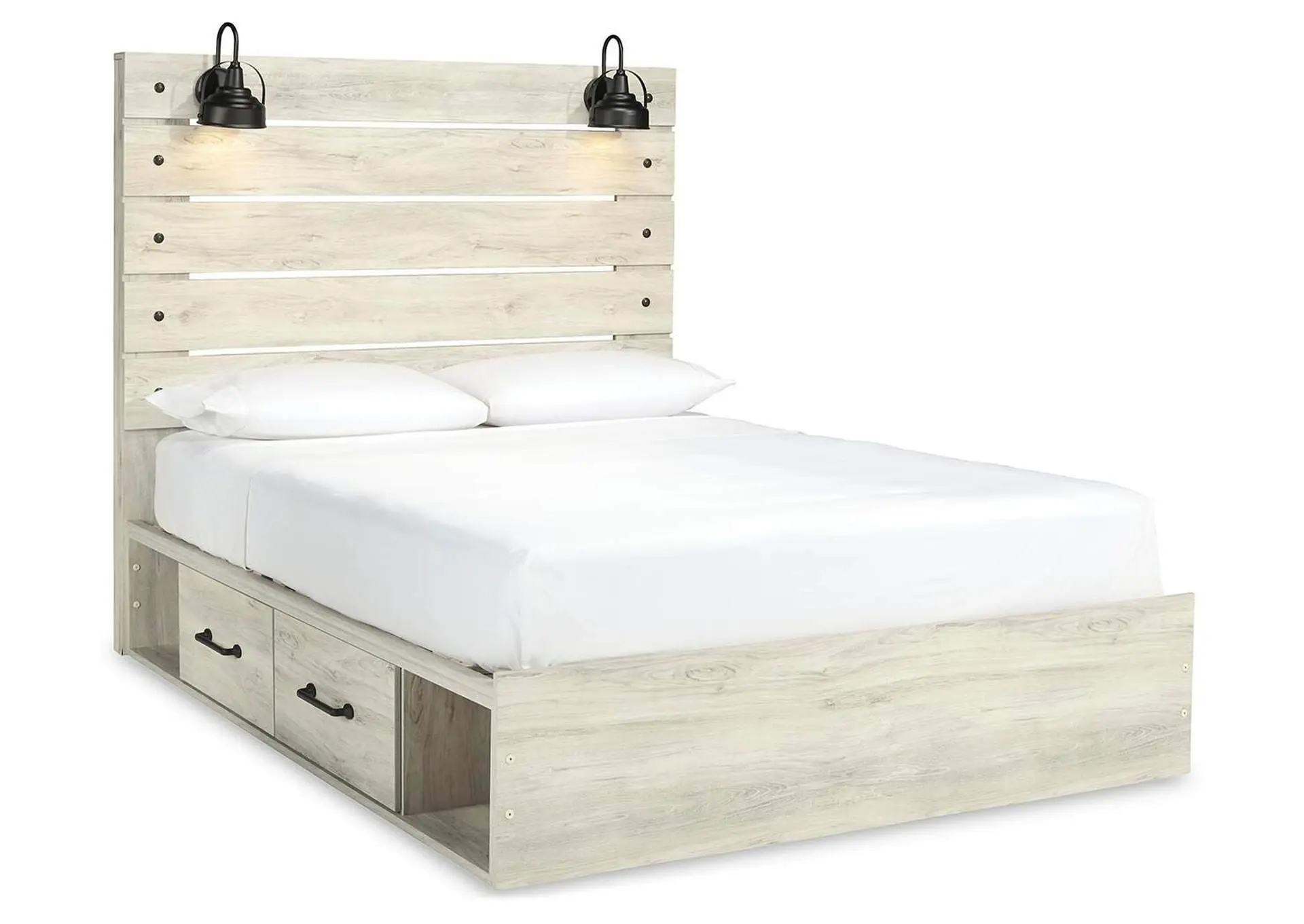 Cambeck Queen Panel Bed with 2 Storage Drawers