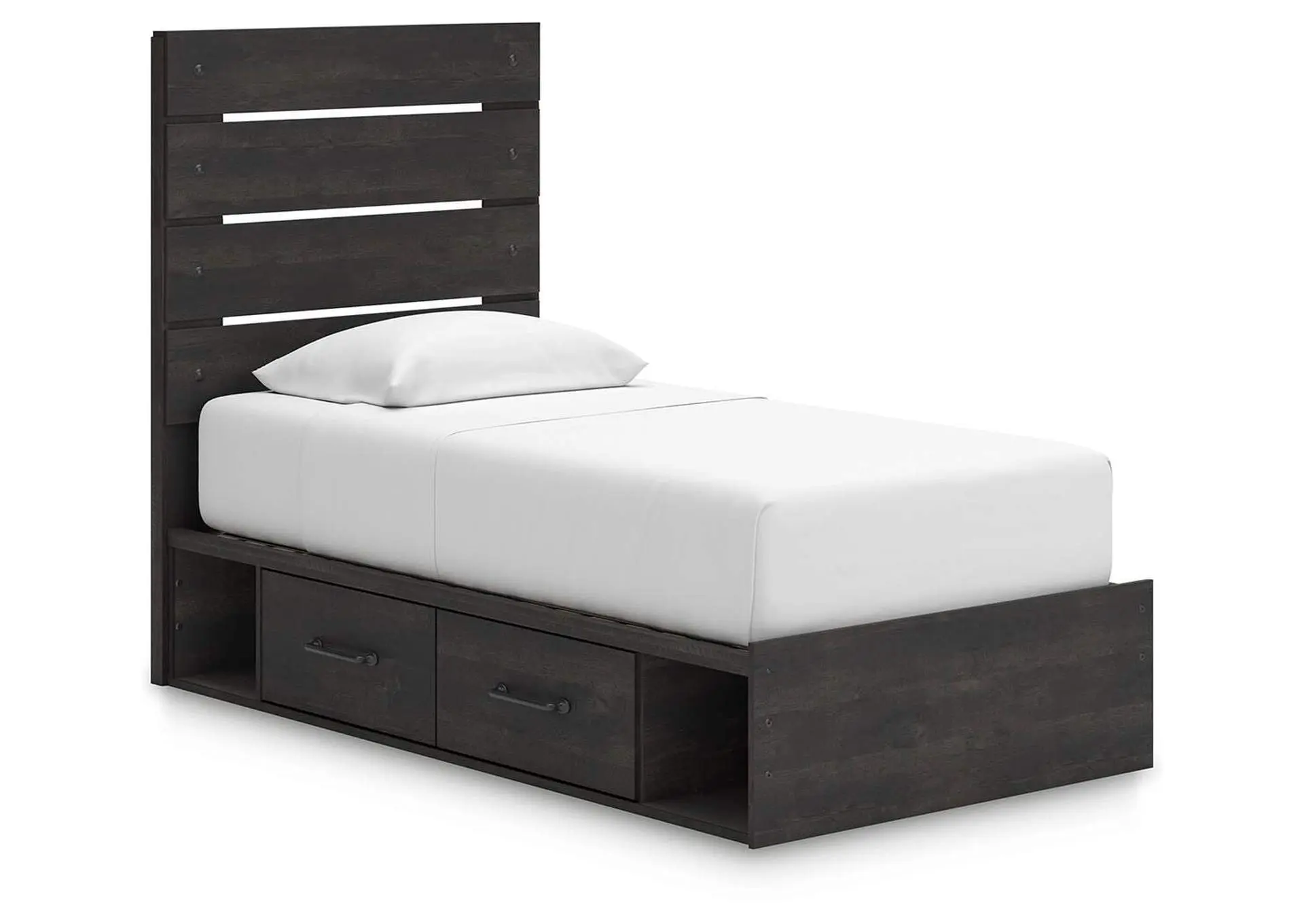Hollivern Twin Panel Bed with Storage