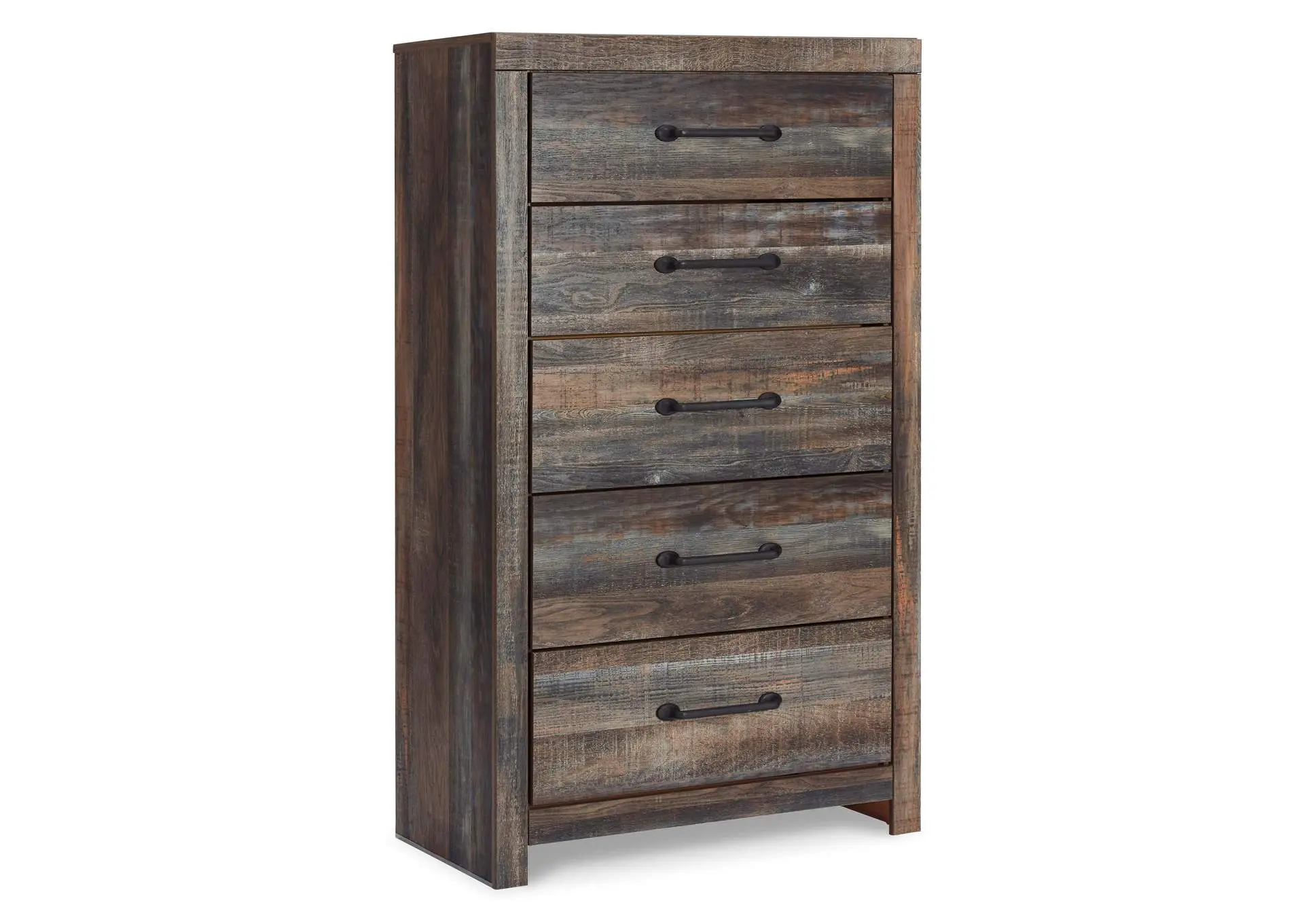 Drystan King Panel Bed with Storage with Mirrored Dresser, Chest and 2 Nightstands — view 4