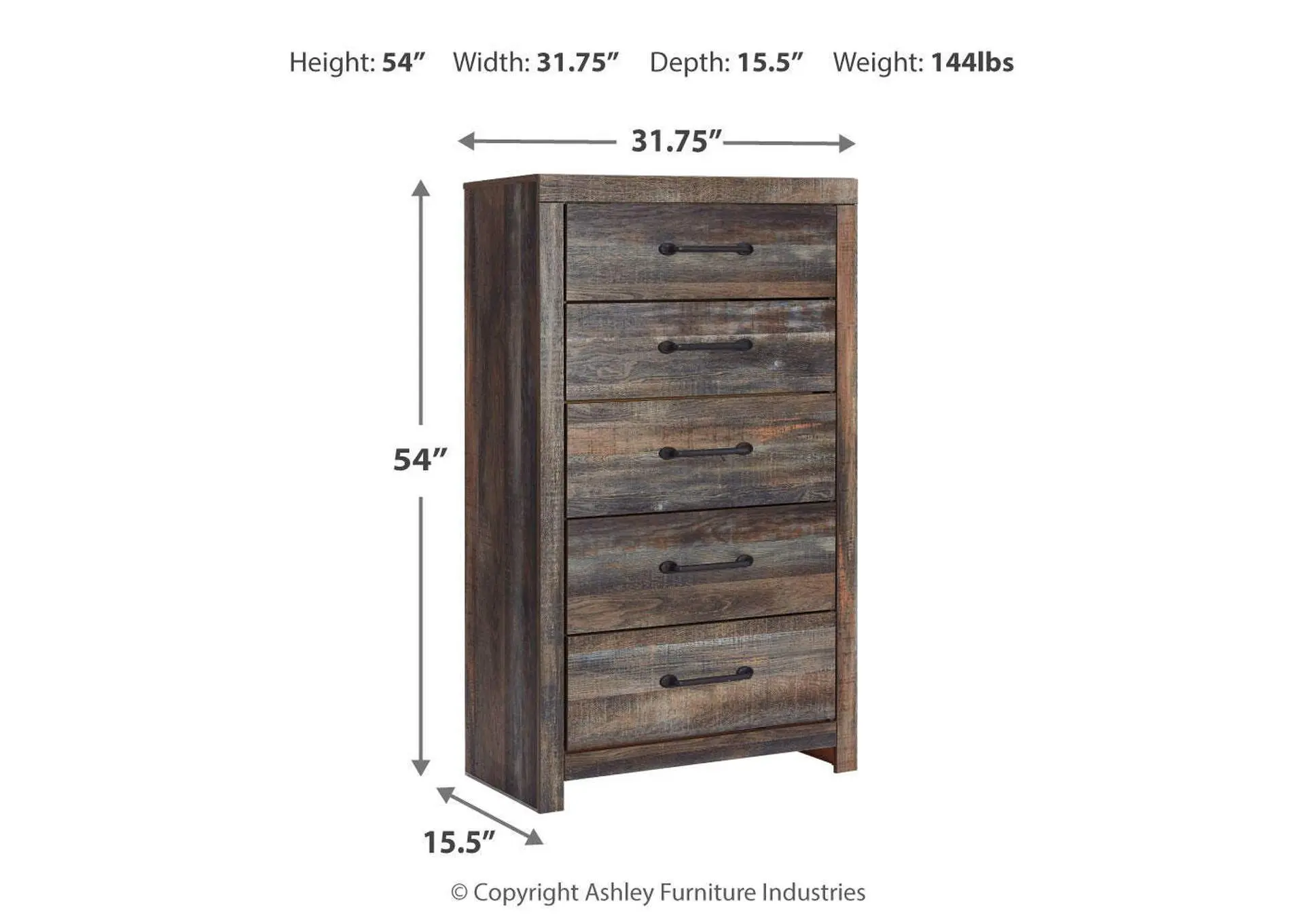 Drystan King Panel Bed with Storage with Mirrored Dresser, Chest and 2 Nightstands — view 8