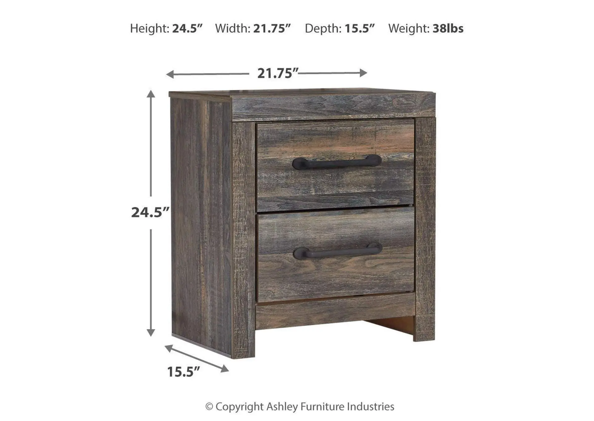 Drystan King Panel Bed with Storage with Mirrored Dresser, Chest and 2 Nightstands — view 9