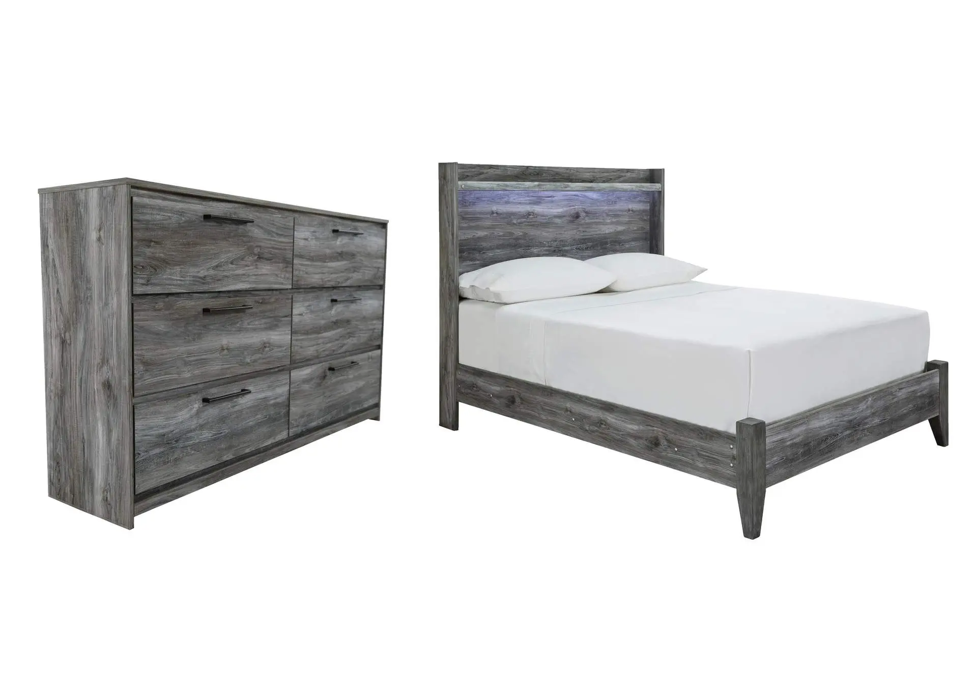 Baystorm Full Panel Bed with Dresser