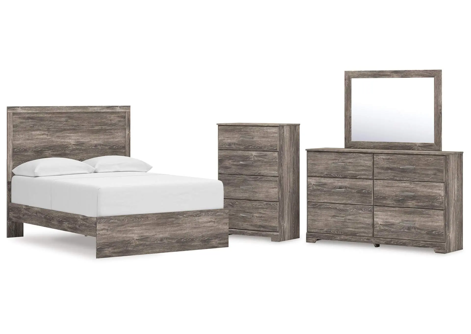 Ralinksi Full Panel Bed, Dresser, Mirror and Chest