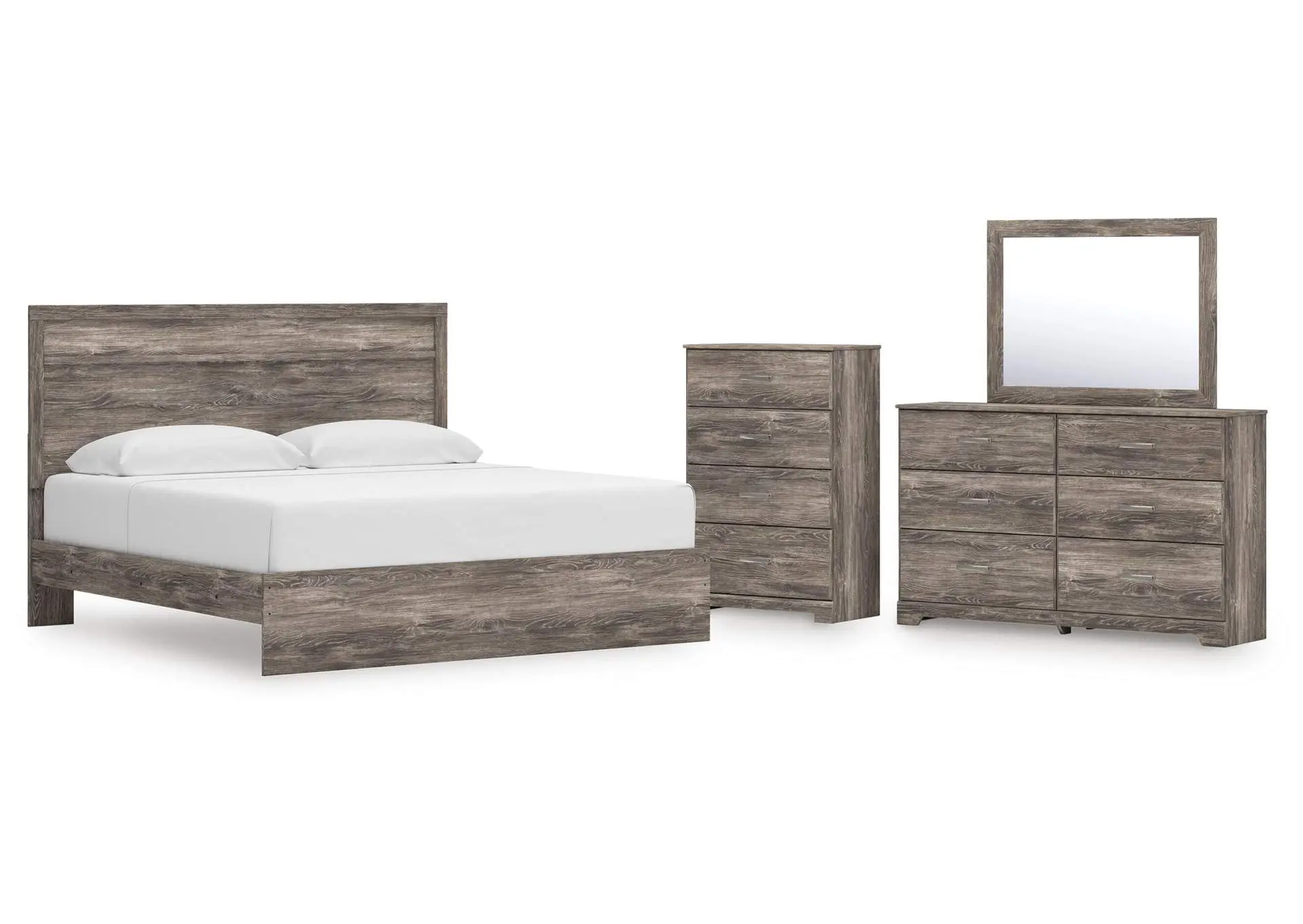 Ralinksi King Panel Bed, Dresser, Mirror and Chest