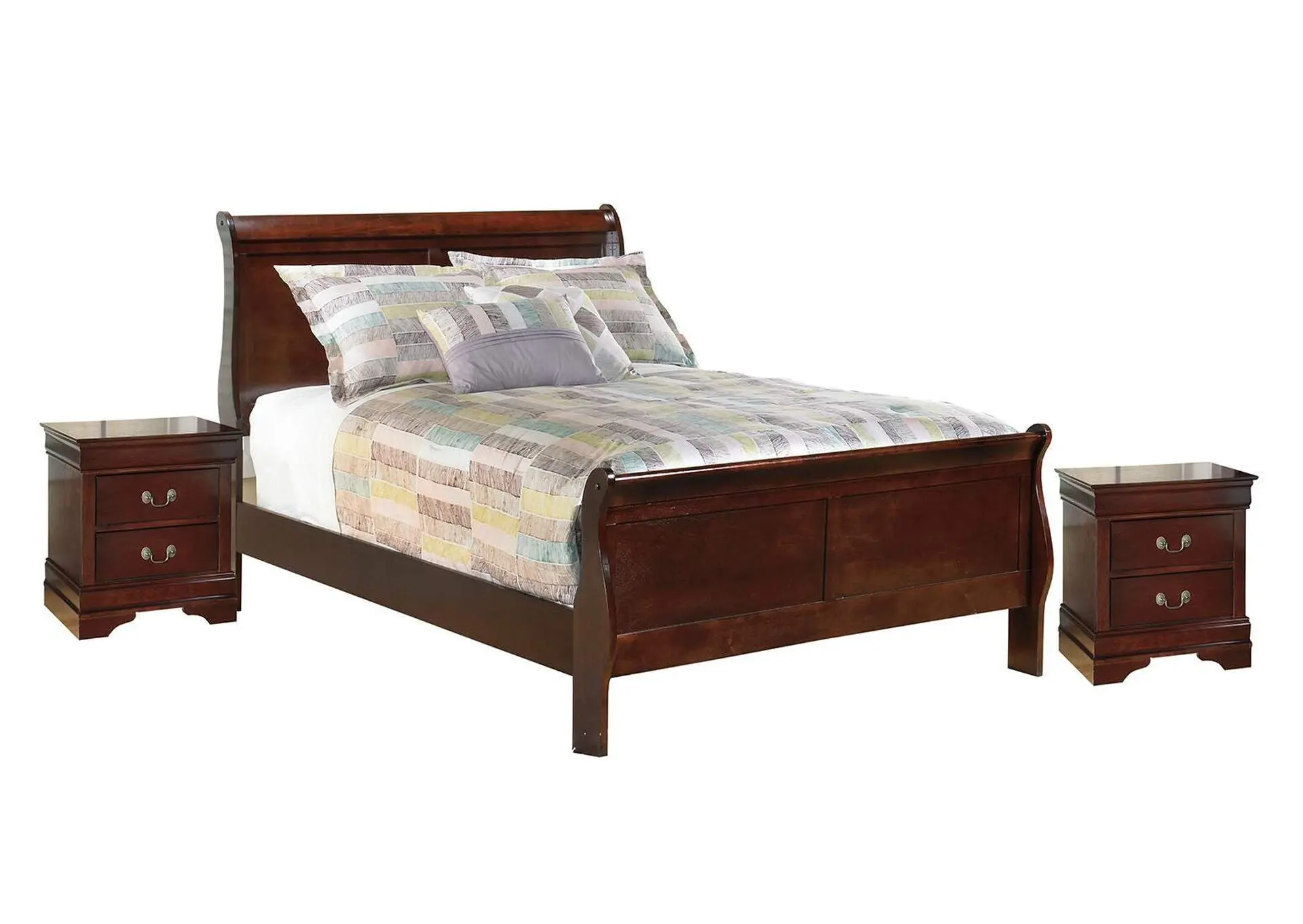 Alisdair Full Sleigh Bed with 2 Nightstands