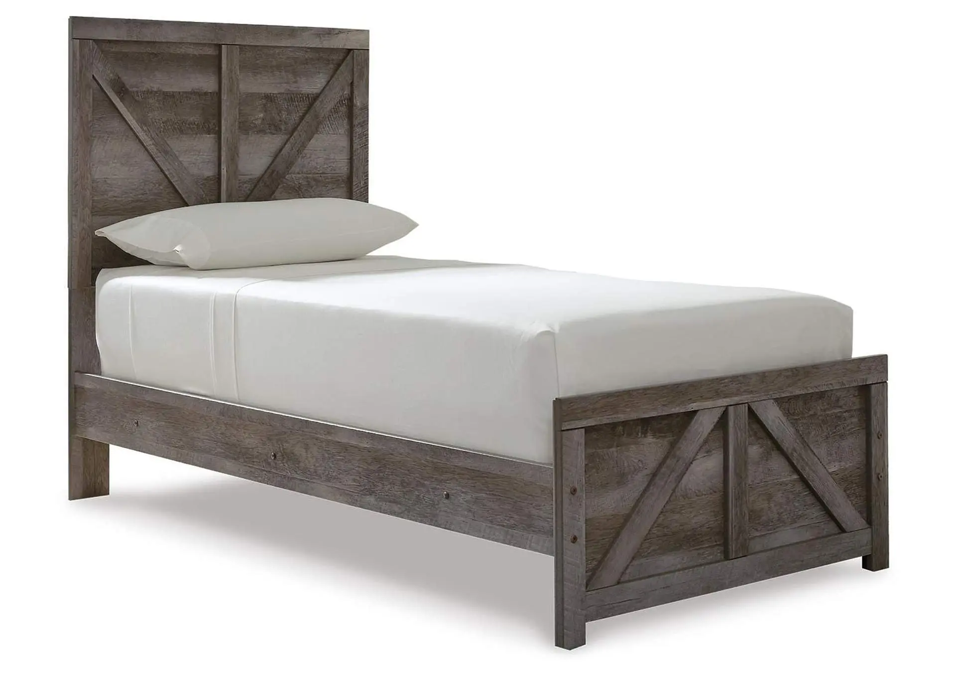 Wynnlow Twin Crossbuck Panel Bed