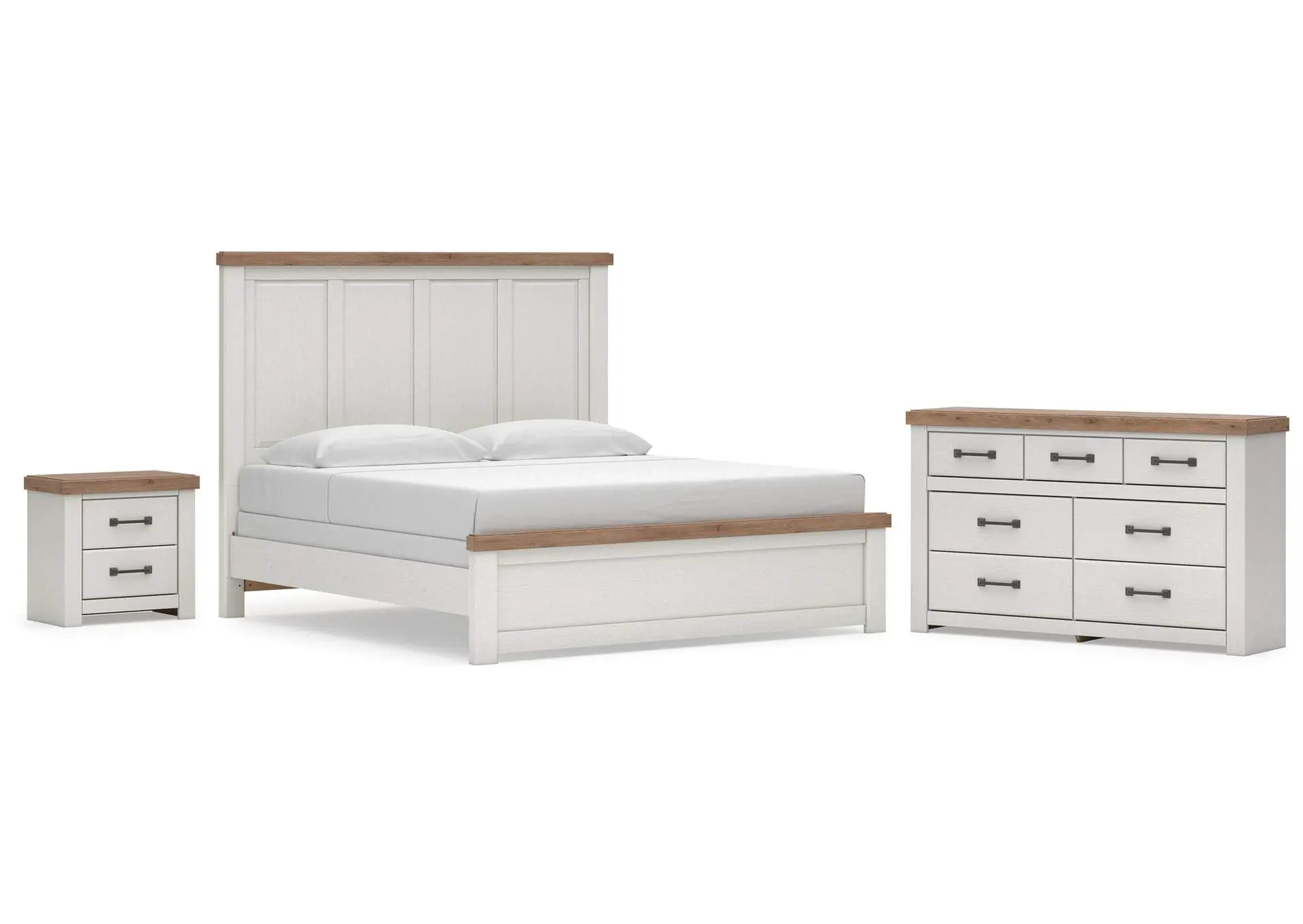 Savonport King Panel Bed, Dresser and Nightstand