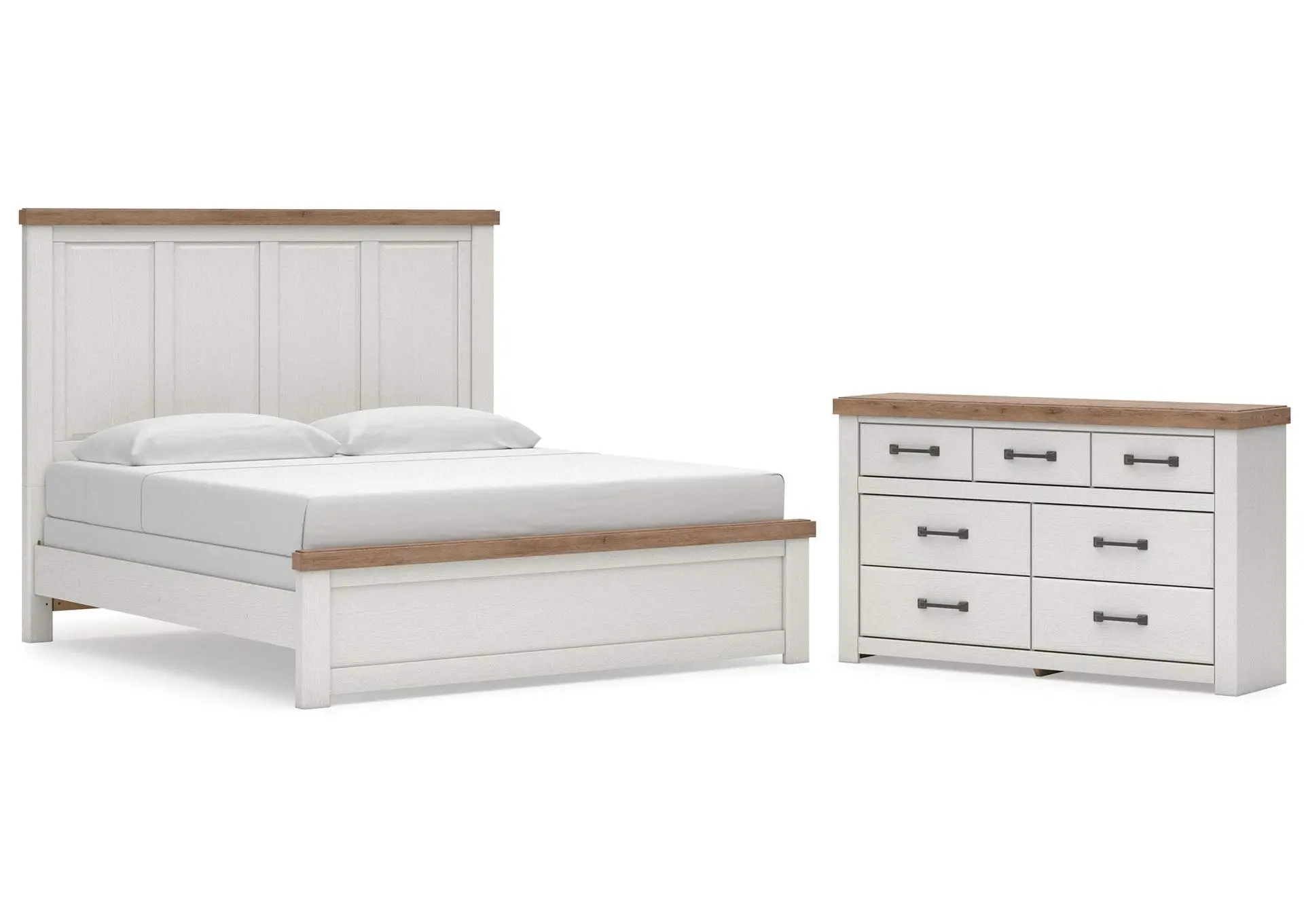 Savonport King Panel Bed and Dresser