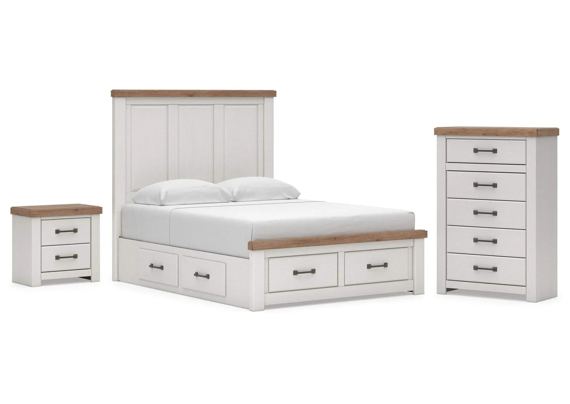Savonport King Panel Storage Bed, Chest and Nightstand