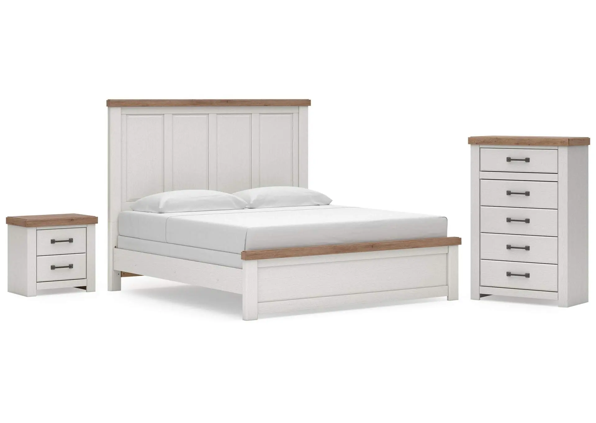 Savonport King Panel Bed, Chest and Nightstand
