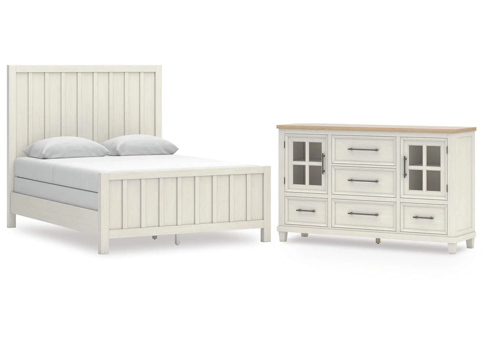 Shaybrock Queen Panel Bed and Dresser