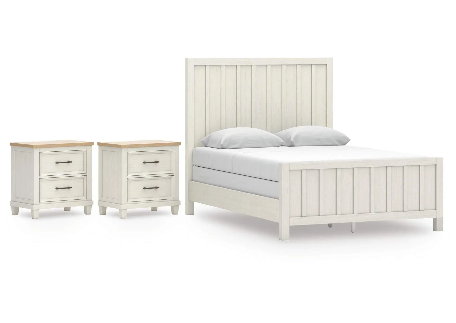 Shaybrock Queen Panel Bed and 2 Nightstands