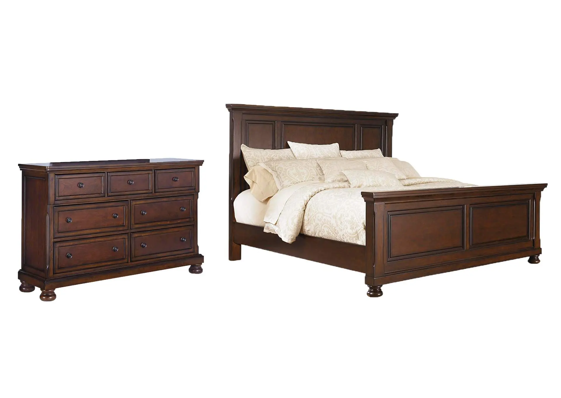 Porter King Panel Bed with Dresser