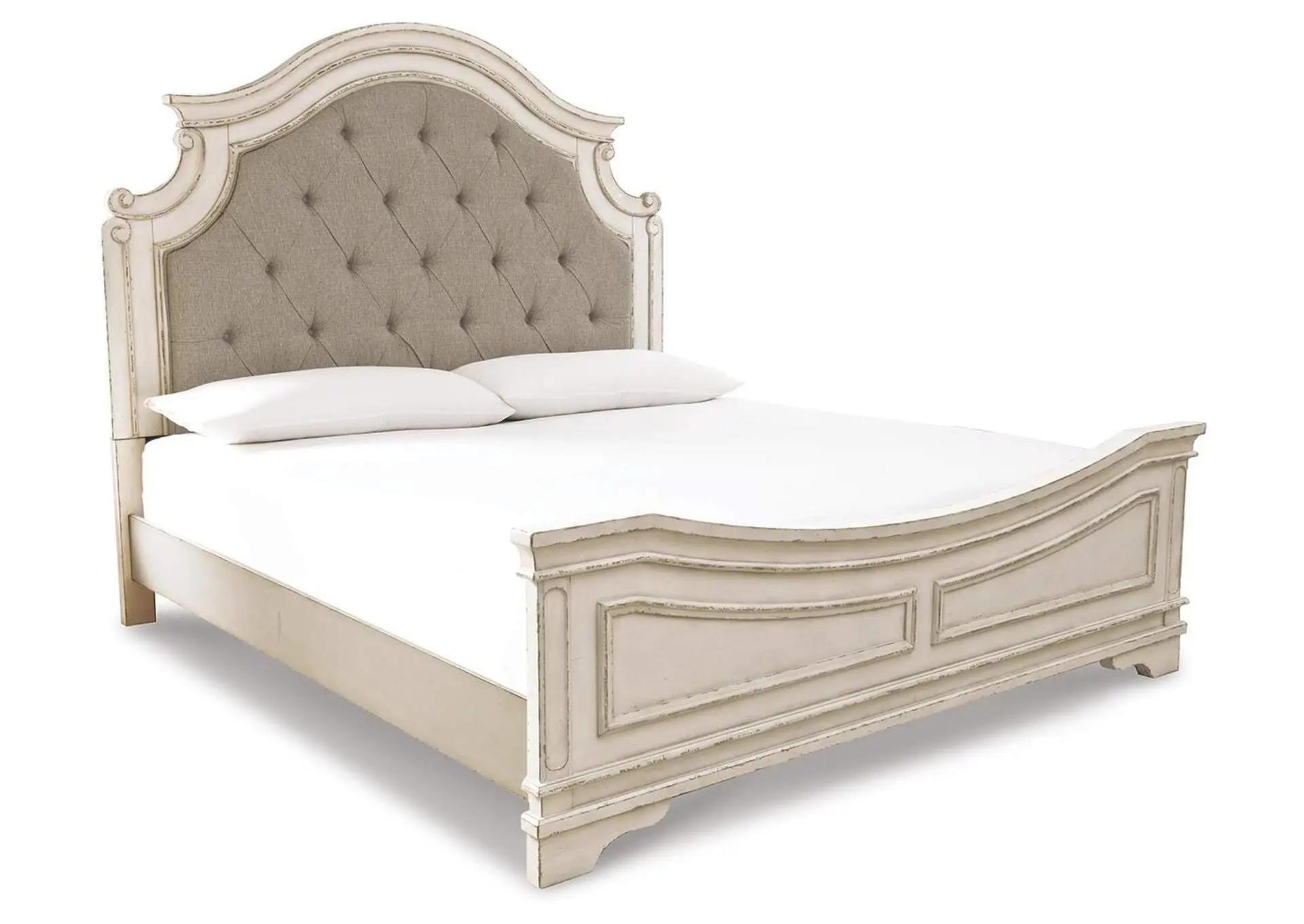 Realyn California King Upholstered Panel Bed