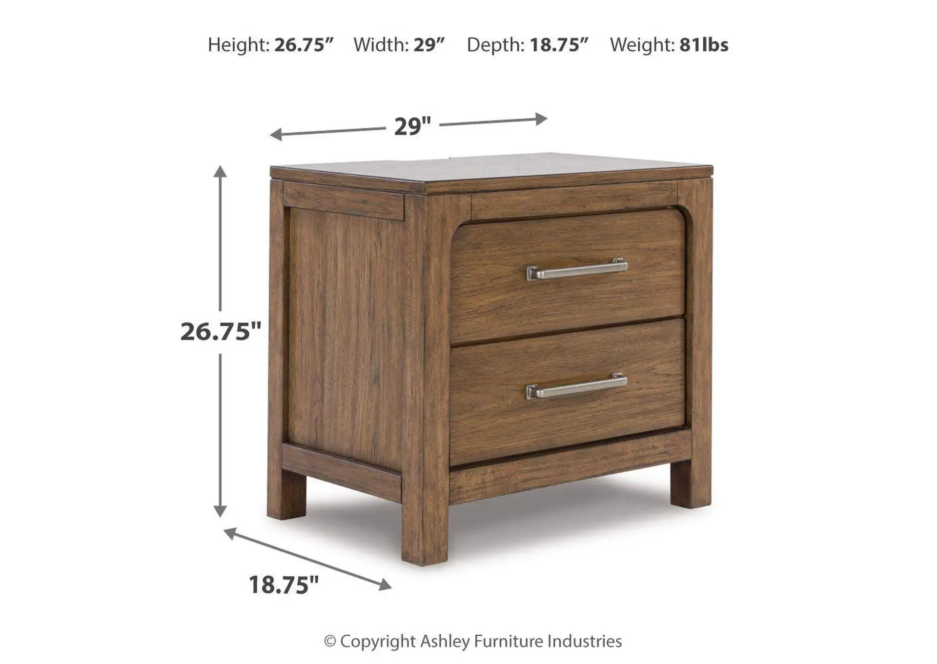 Cabalynn Nightstand — view 16