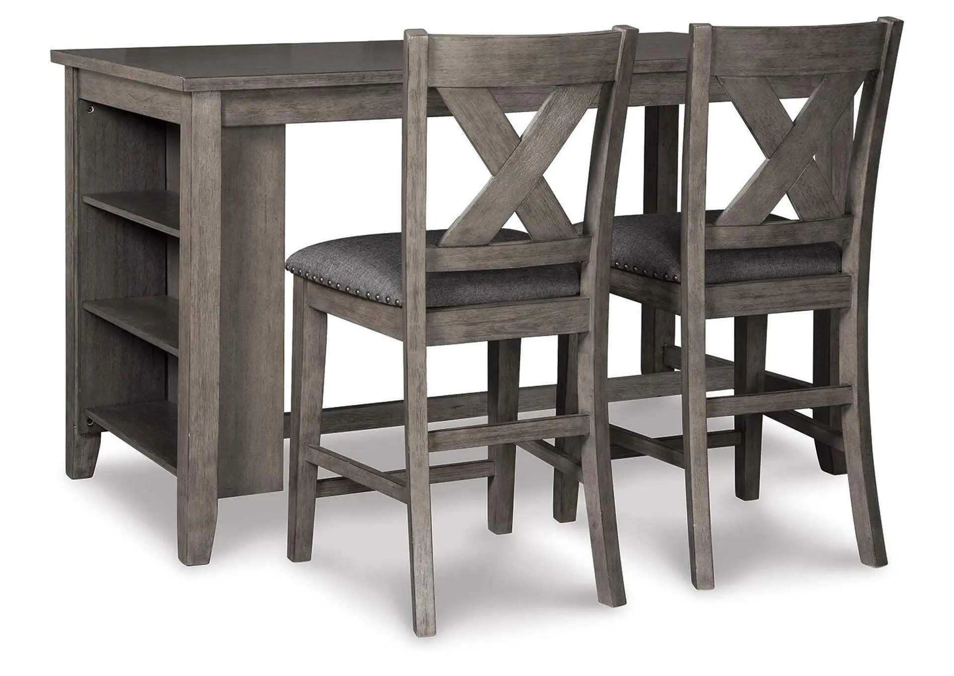Caitbrook Counter Height Dining Table and 2 Barstools